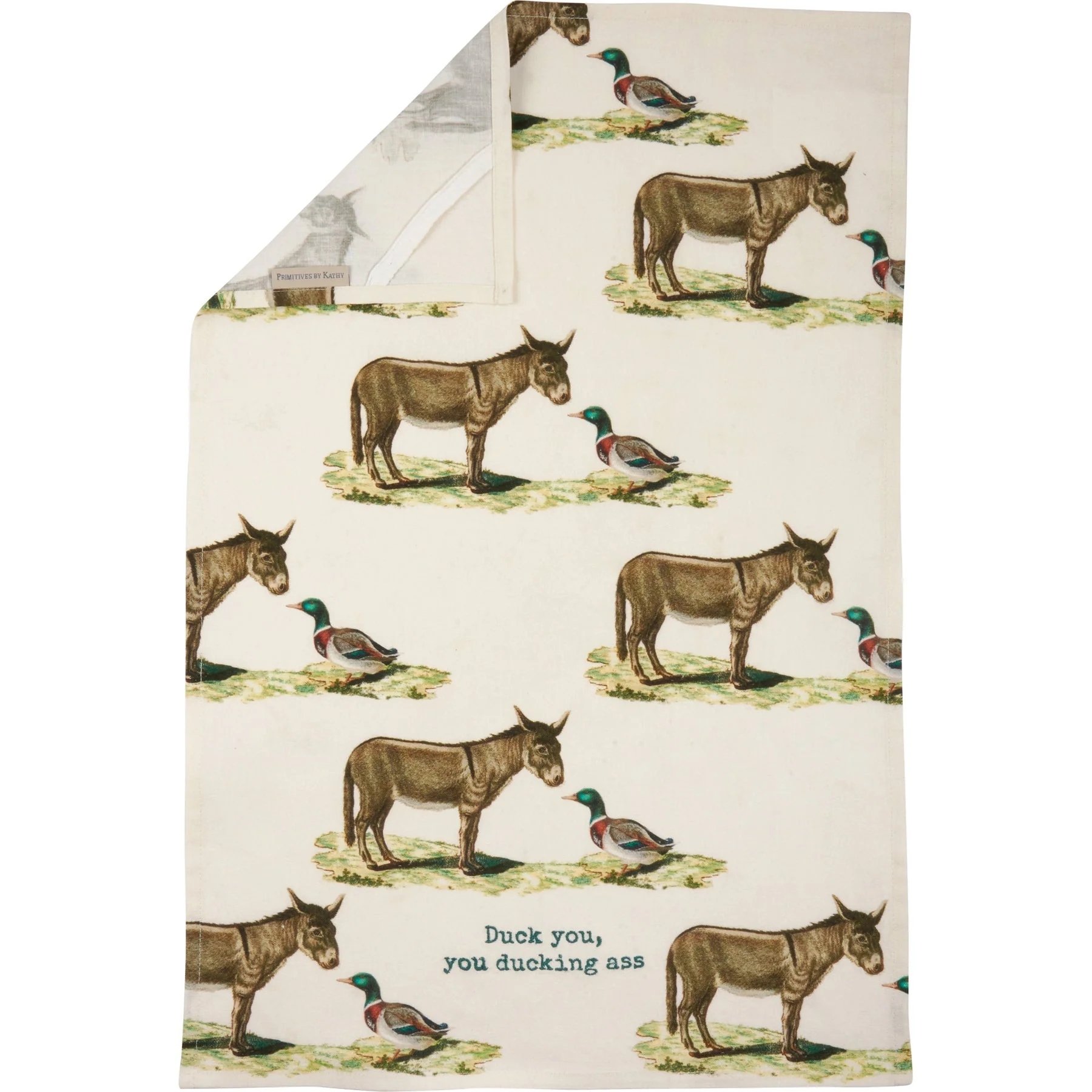 Duck You, You Ducking Ass Dish Cloth Towel | 18" x 28" - Image 2