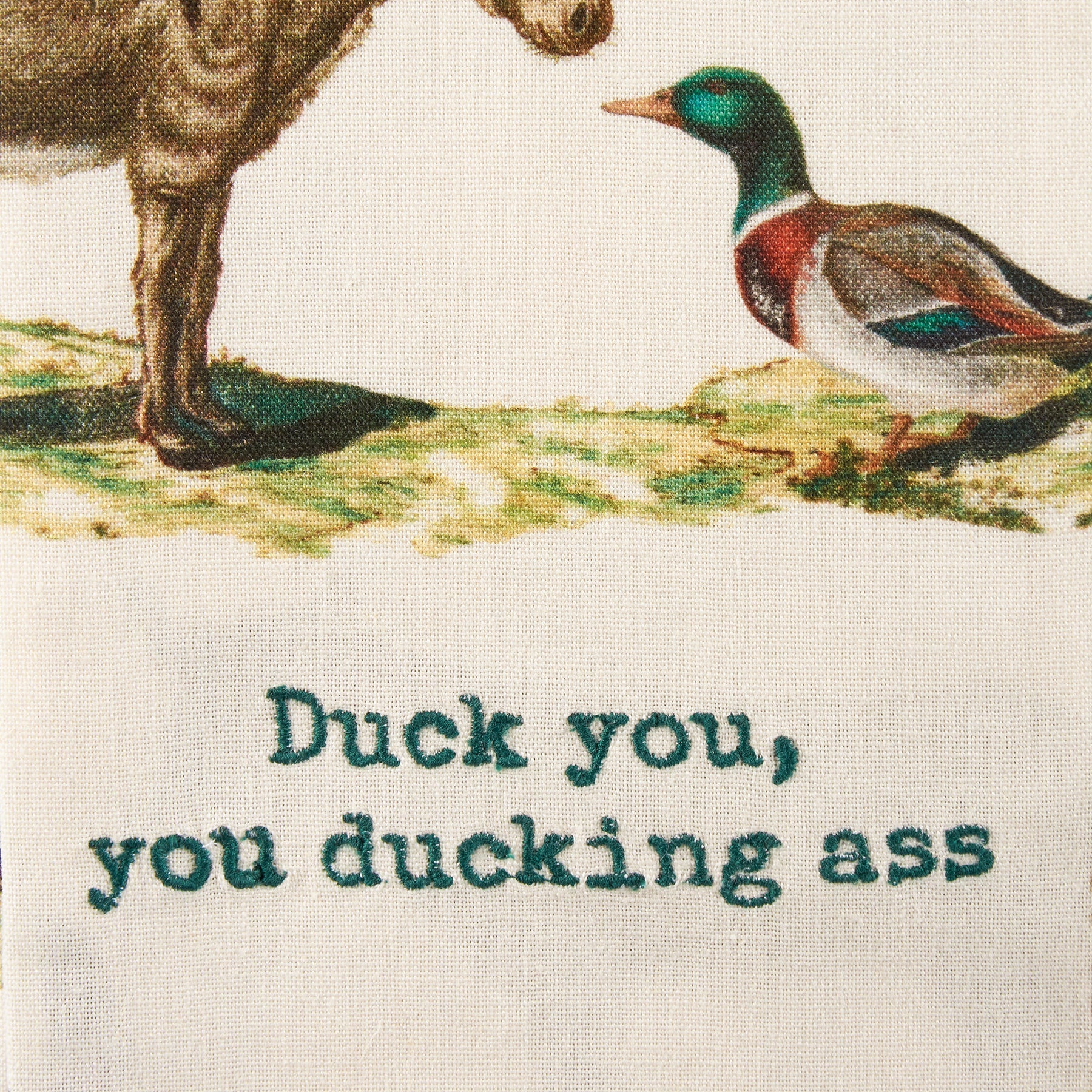 Duck You, You Ducking Ass Dish Cloth Towel | 18" x 28" - Image 3
