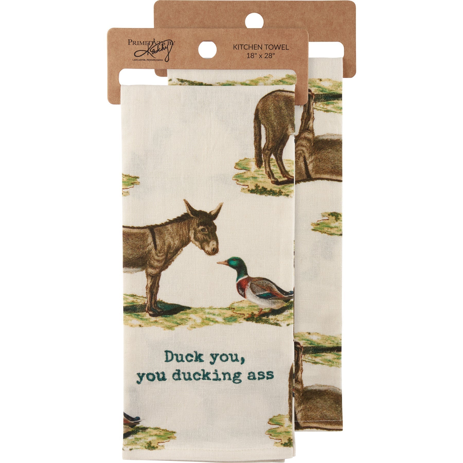Duck You, You Ducking Ass Dish Cloth Towel | 18" x 28" - Image 4