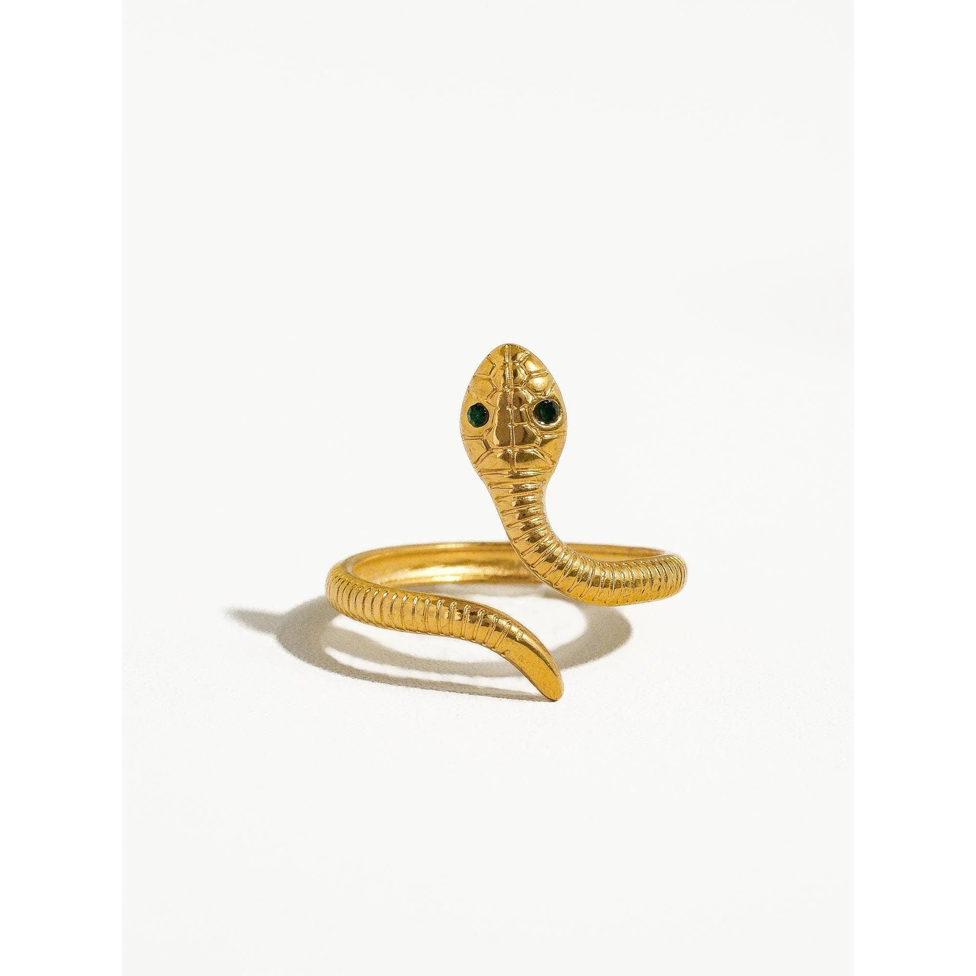 Echidna Non-Tarnish Adjustable Serpent Ring | Snake Stainless Steel Ring - Image 3
