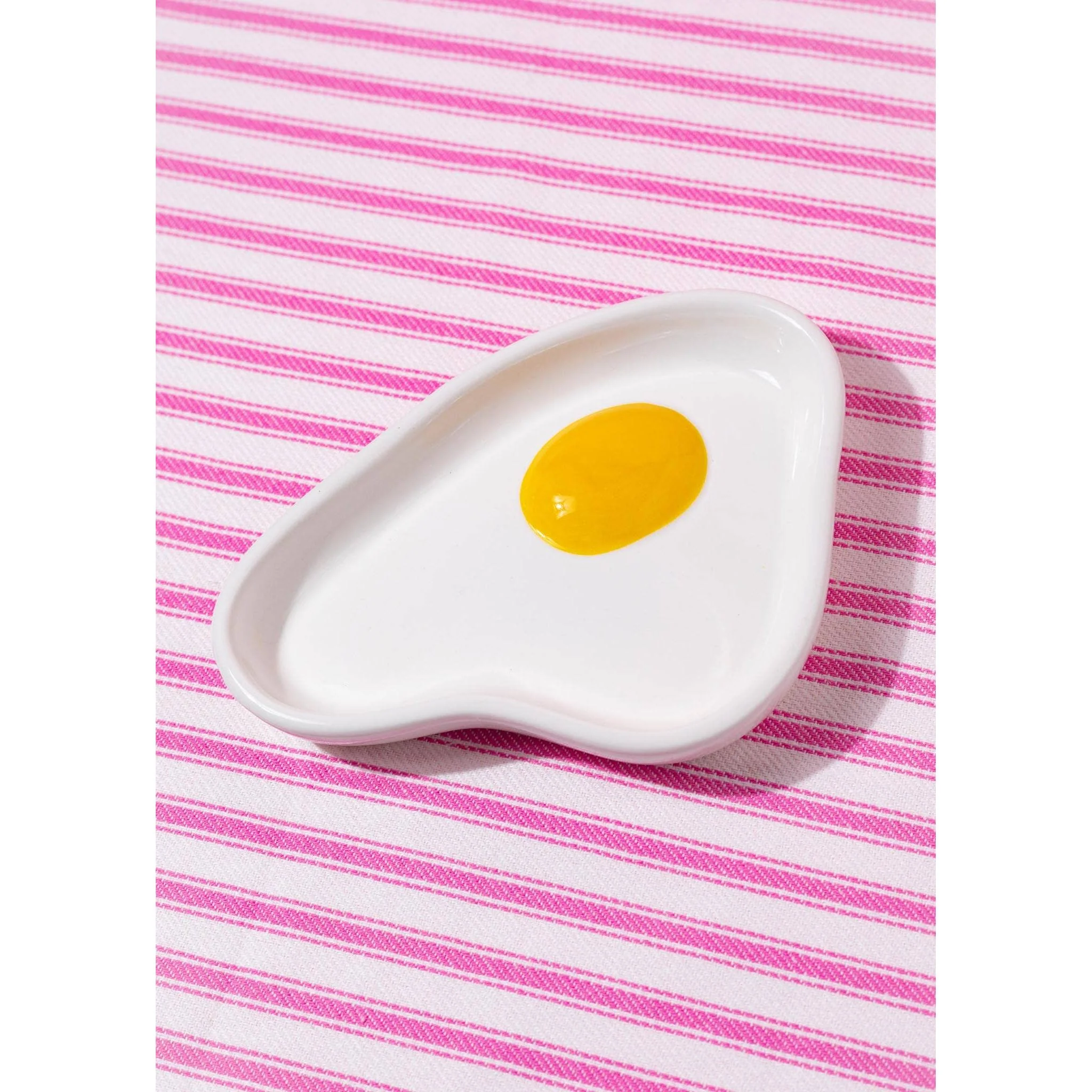Egg Ashtray | Ceramic Cigarette Ashbin Trinket Tray | 6.25” x 4.24” - Image 3
