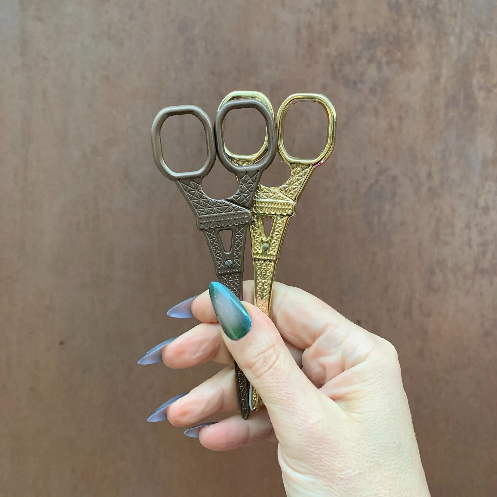 Eiffel Tower Mini Scissors in Antique Bronze, Rose Gold, Silver, Iridescent, or Gold - Image 8