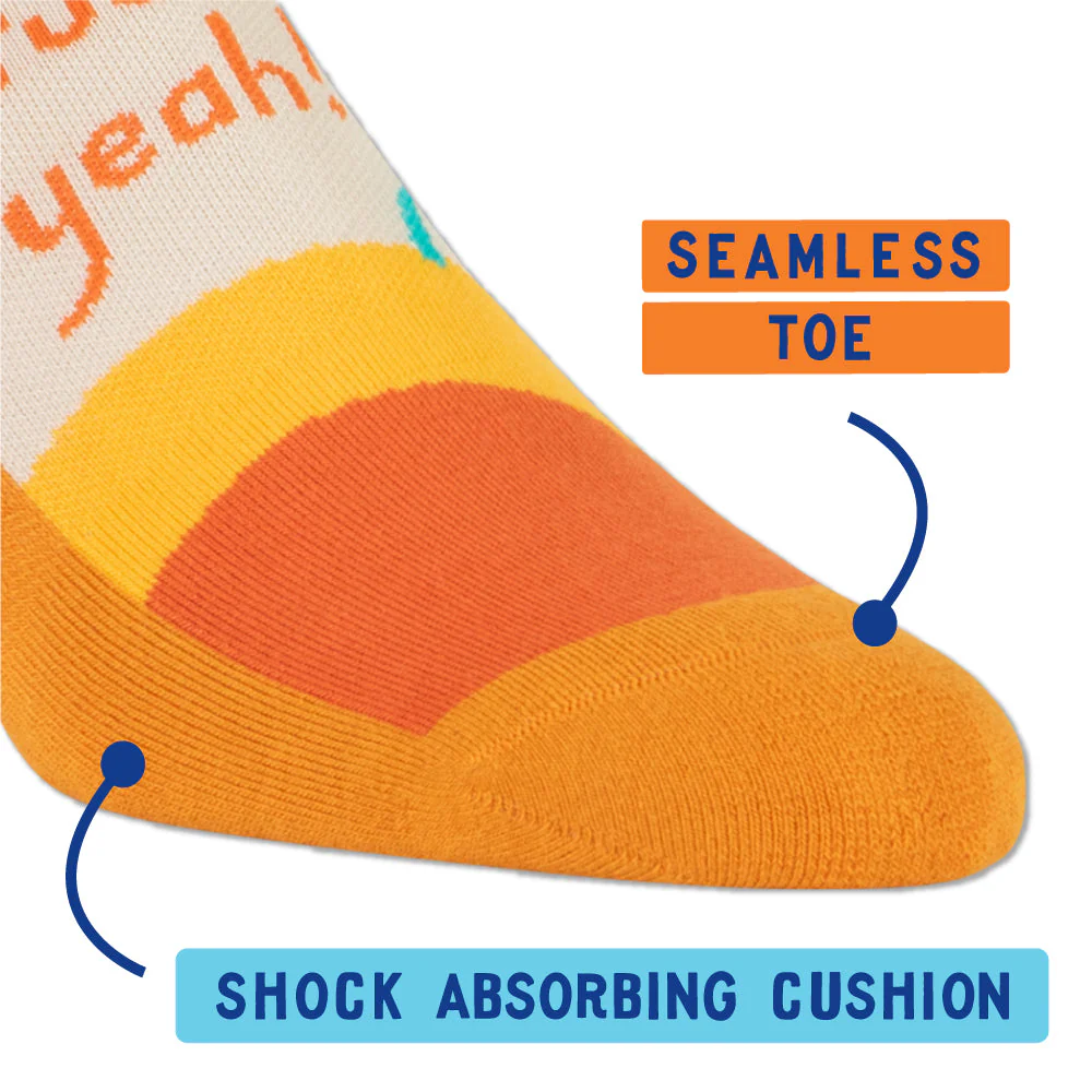 Endorphins Fuck Yeah Unisex Sneaker Socks [2 Size Options] | BlueQ at GetBullish - Image 6