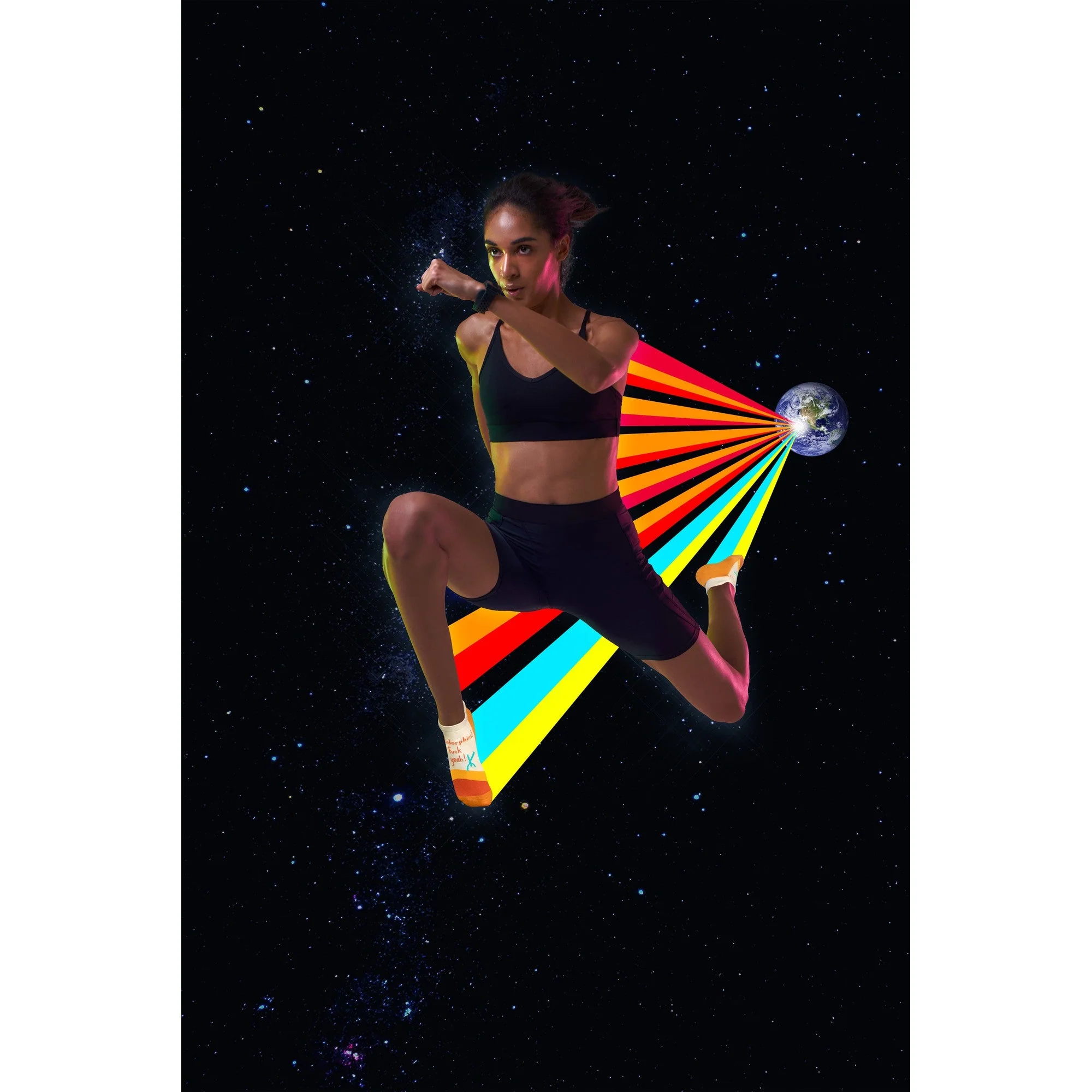 Endorphins Fuck Yeah Unisex Sneaker Socks [2 Size Options] | BlueQ at GetBullish - Image 8