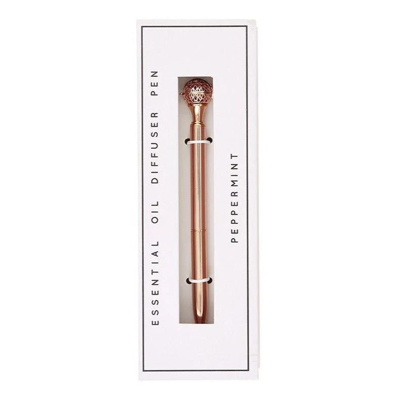 Essential Oil Diffuser Pen in Peppermint | Includes 1 ml of Essential Oil and 2 Lava Beads | Refillable - Image 2