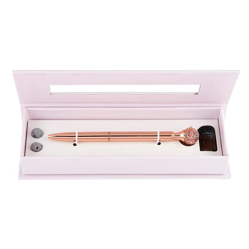 Essential Oil Diffuser Pen in Peppermint | Includes 1 ml of Essential Oil and 2 Lava Beads | Refillable - Image 4
