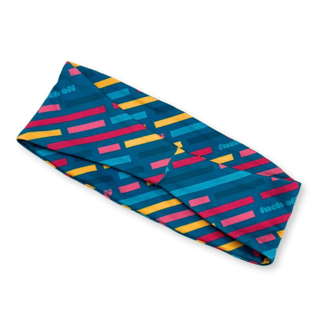 Fuck Off Headband | Unisex Stretchable Headwrap | Smartass & Sass at GetBullish - Image 3