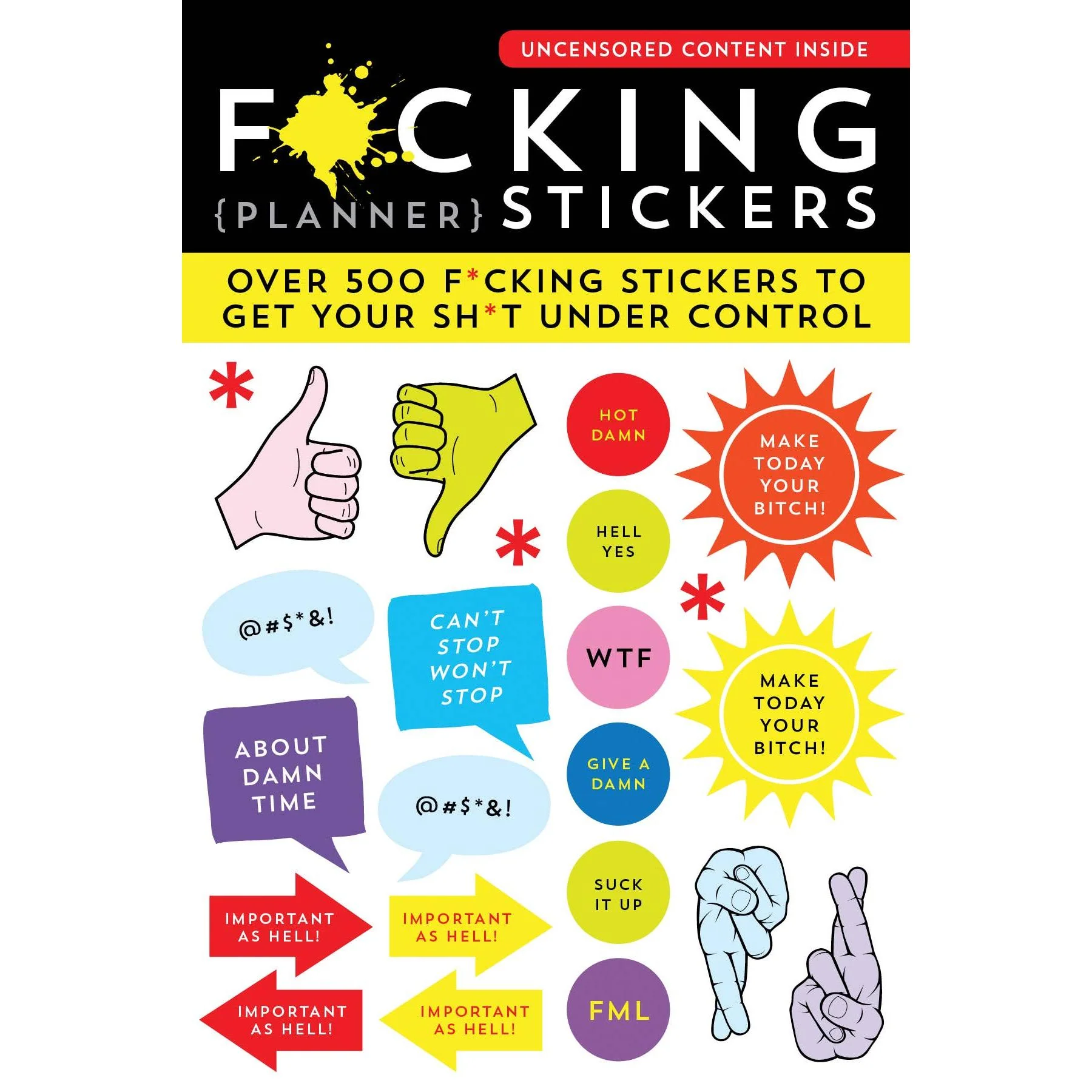 F-cking Planner Stickers | 500+ Funny Adult Swear Word Stickers for Planners, Journals & Scrapbooks - Image 2