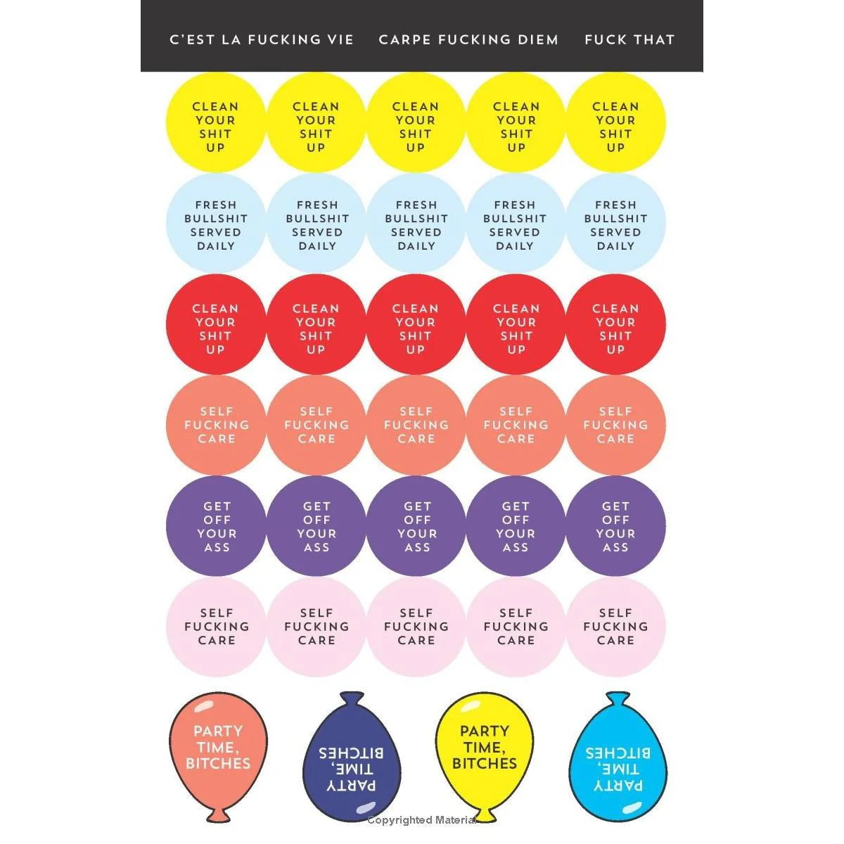 F-cking Planner Stickers | 500+ Funny Adult Swear Word Stickers for Planners, Journals & Scrapbooks - Image 3