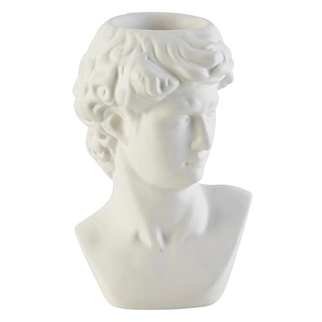 Face Statue Ceramic Decor | 5.5" Tall David Bust Greek Roman Statue - Image 2