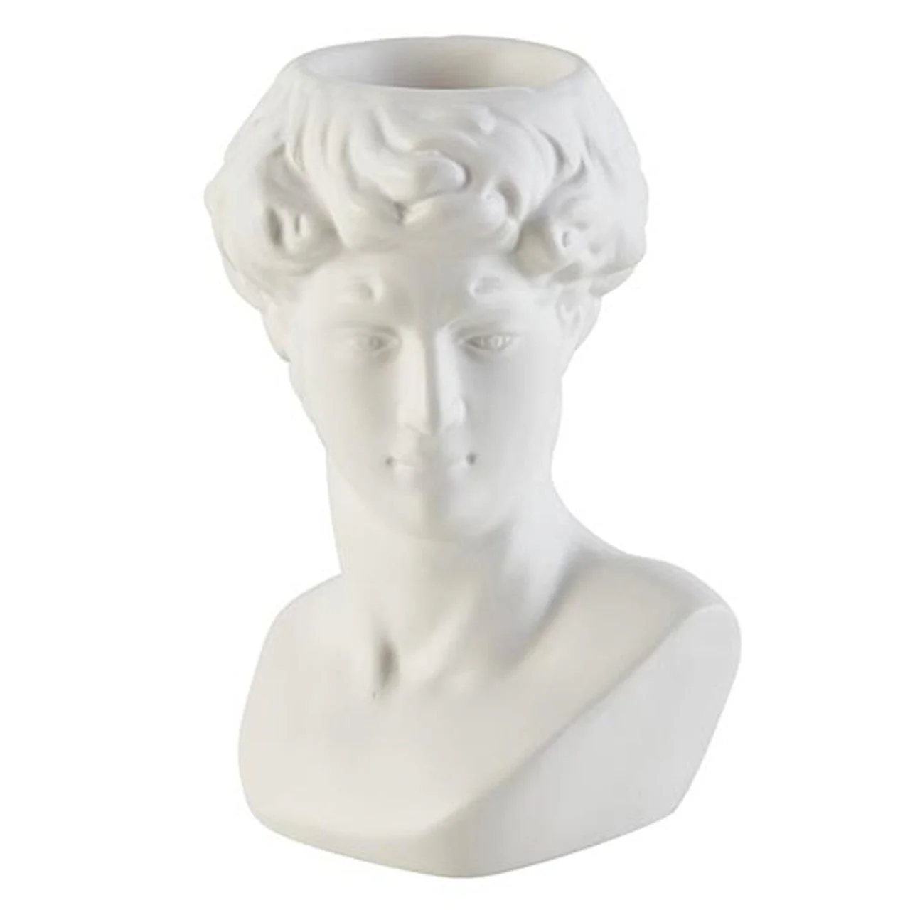 Face Statue Ceramic Decor | 5.5" Tall David Bust Greek Roman Statue - Image 3