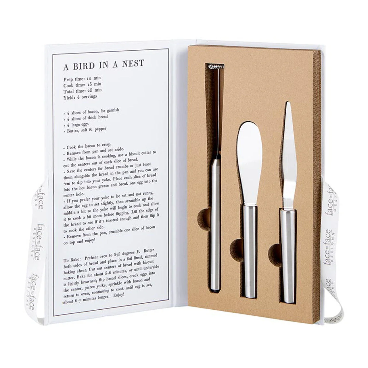 Gift Box: Sunny-Side Up Breakfast Tools Book Box | Frother, Jam Spreader, and Butter Scraper Gift Set - Image 5
