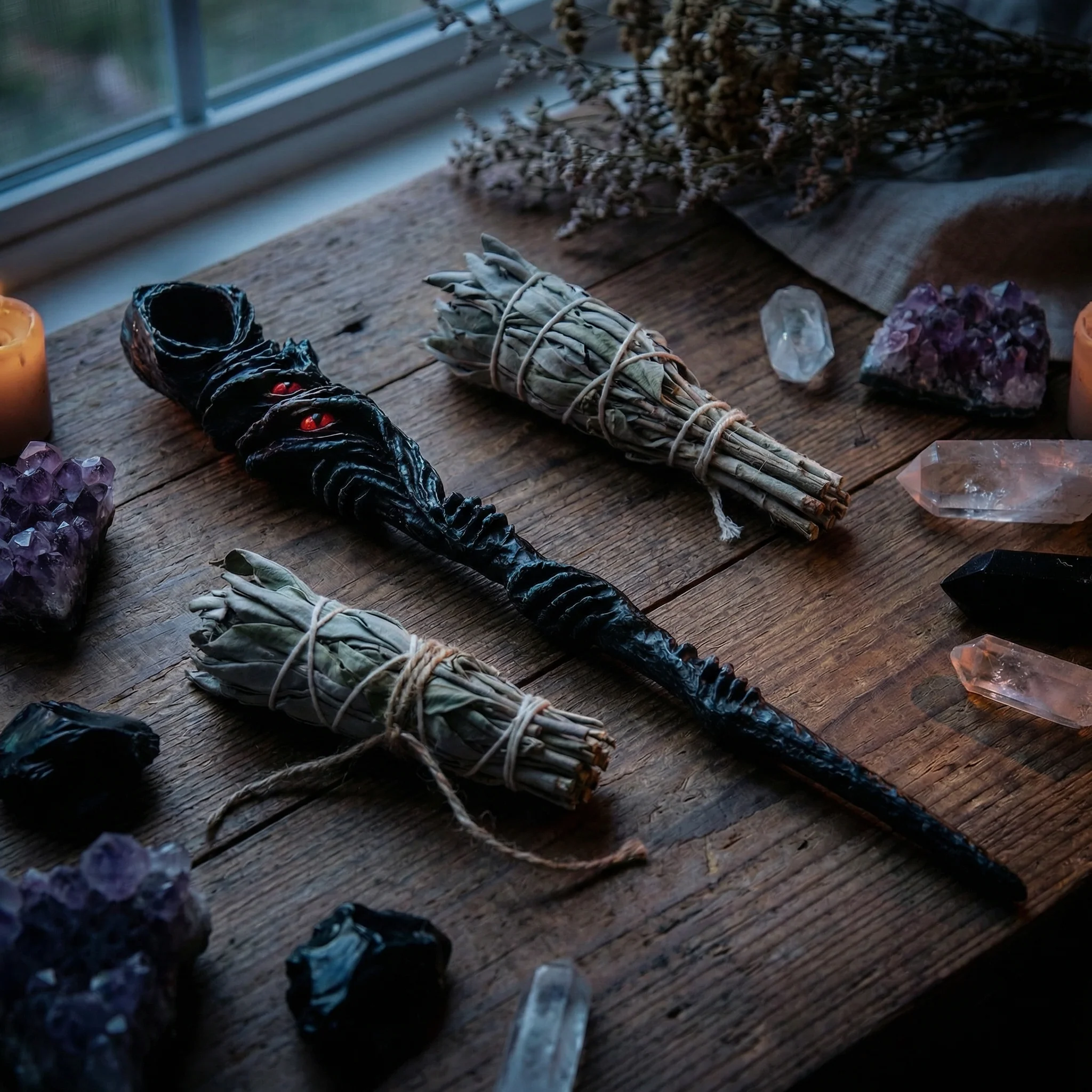 Faceless Ghost Magic Wand | Mystical Wizards Stick - Image 2