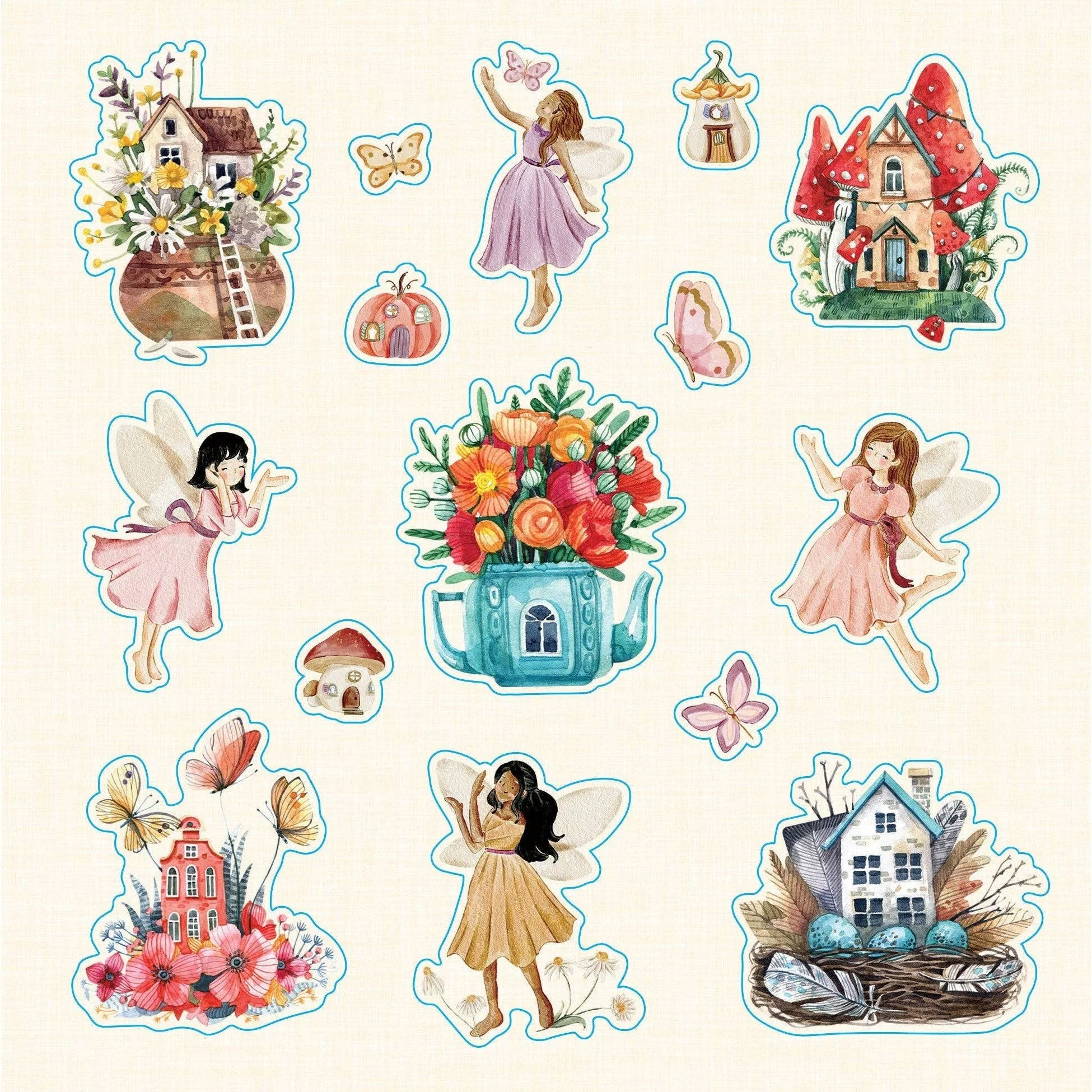 Faerie Kingdom Stickers | An Enchanting Ephemeral Sticker Book | Over 750 Decals - Image 4