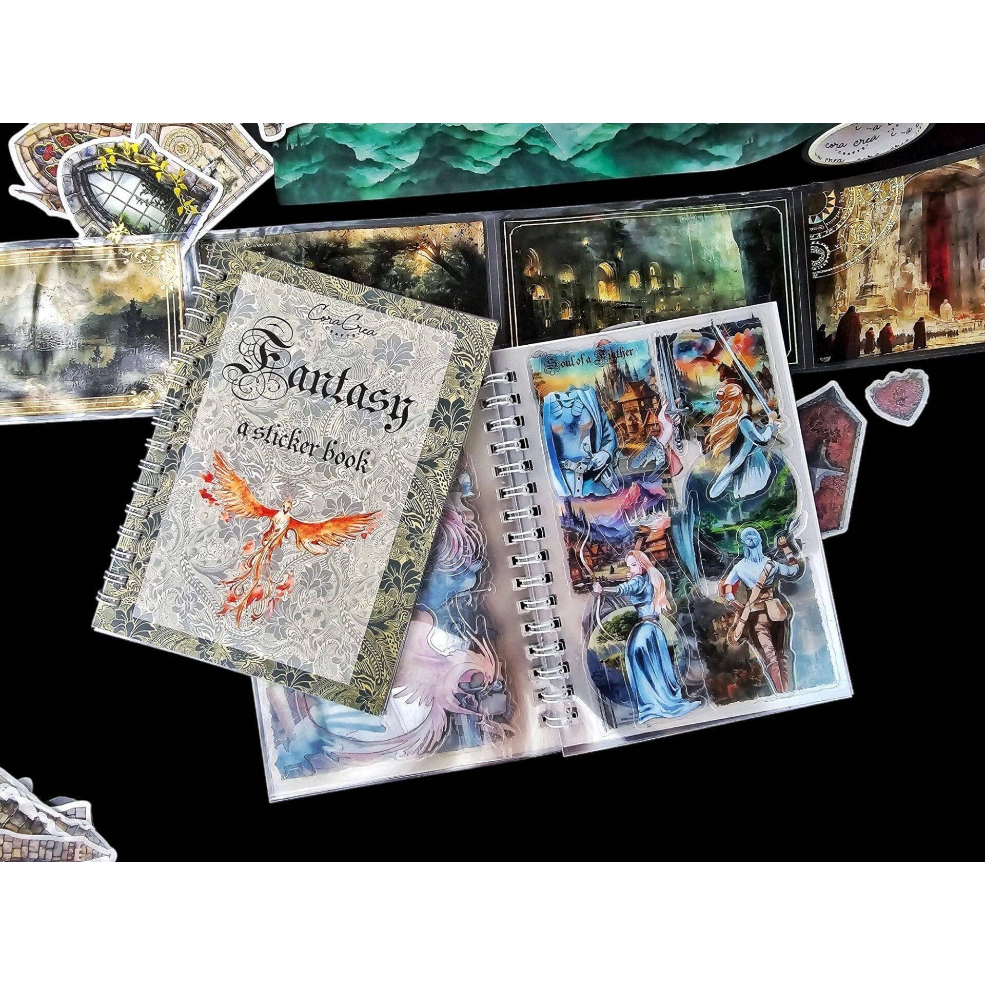Fantasy Mini Sticker Book | 15 Pages Fiction Decals Collection  |  150 x 100 mm - Image 4