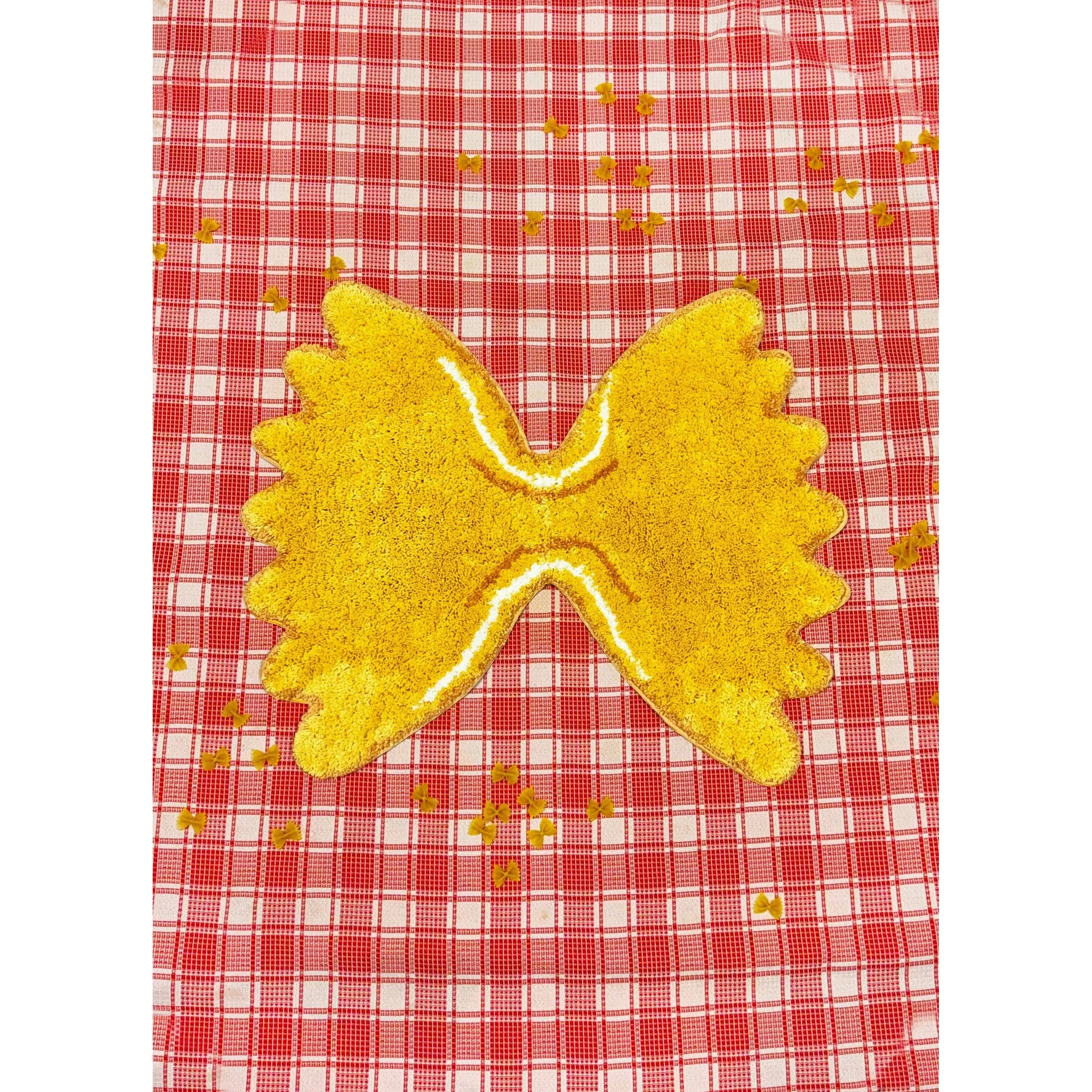 Farfalle Ultrasoft Rug | Decorative Wall Mat | Floorcloth Covering | 28" x 23" - Image 2