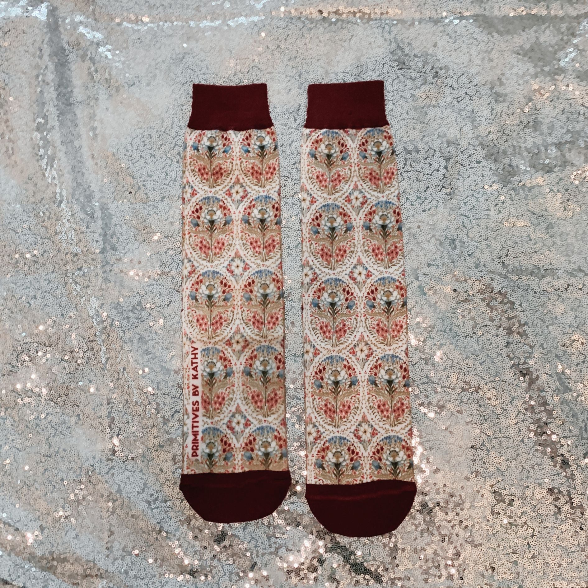 Colorful Farmhouse Floral Socks | Women‘s Novelty Socks - Image 4