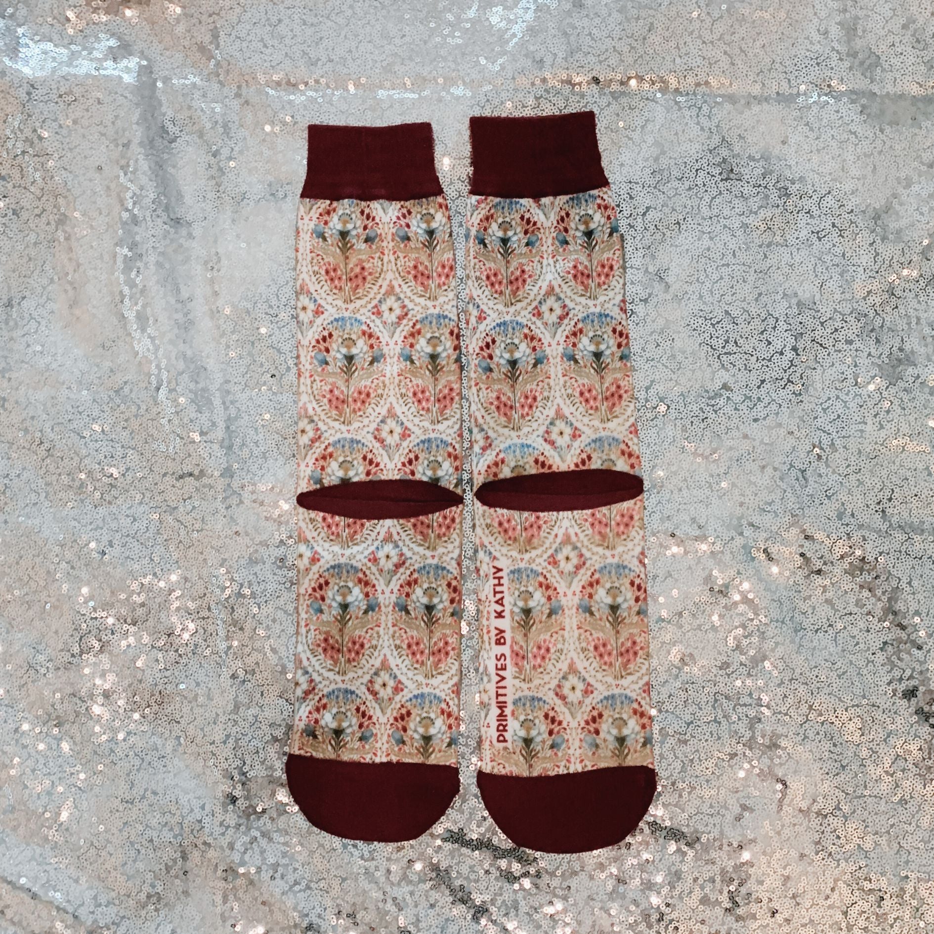 Colorful Farmhouse Floral Socks | Women‘s Novelty Socks - Image 9
