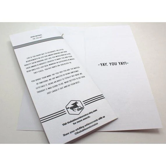 Feeling All The Feels Adulting Award & Card - Image 4