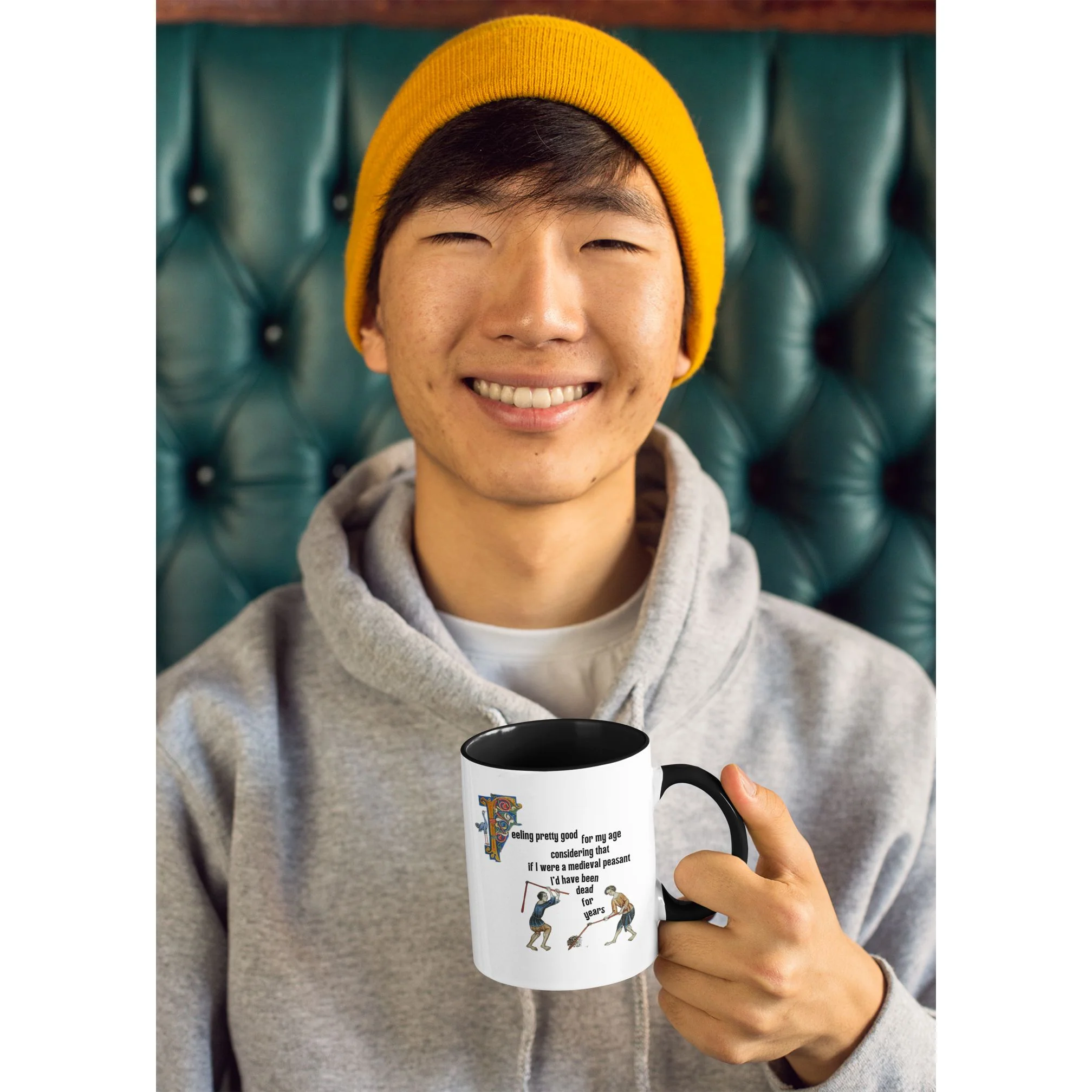 Feeling Pretty Good for My Age Medieval Peasant Accent Coffee Mug, 11oz - Image 7