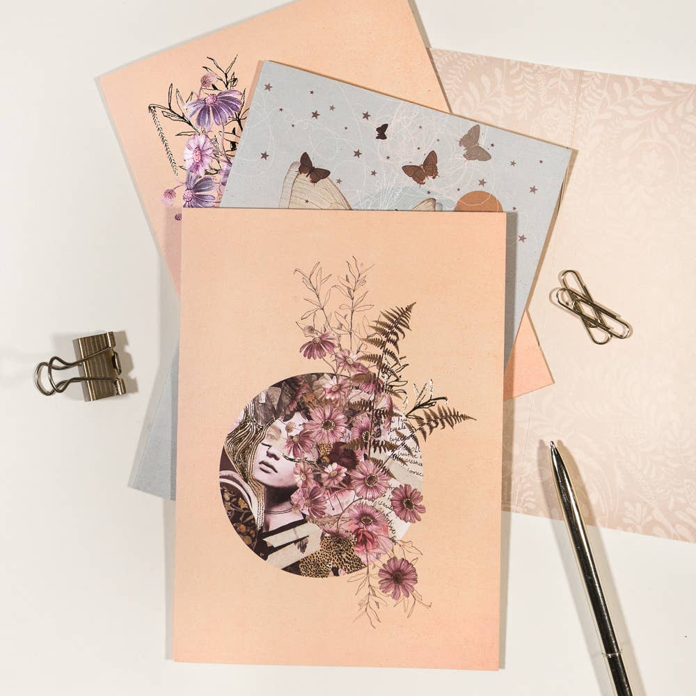 Fern Design Classic Greeting Card | Screen Printed with Gold Foil Details - Image 5
