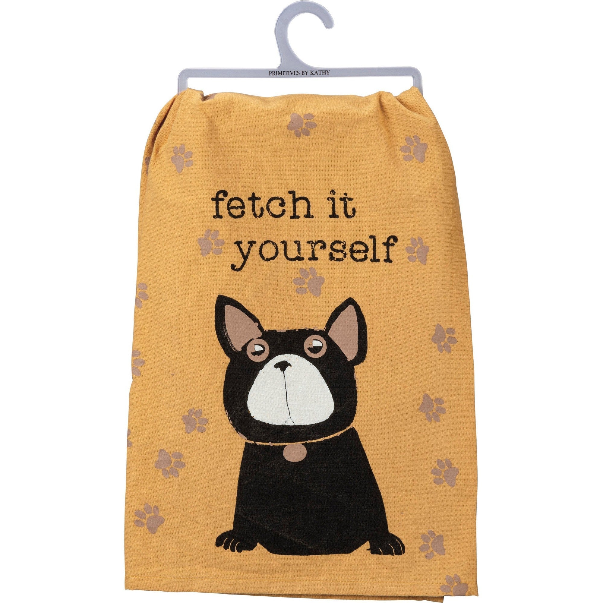 Fetch It Yourself Dog Lover Dish Cloth Towel | 28" Square - Image 2