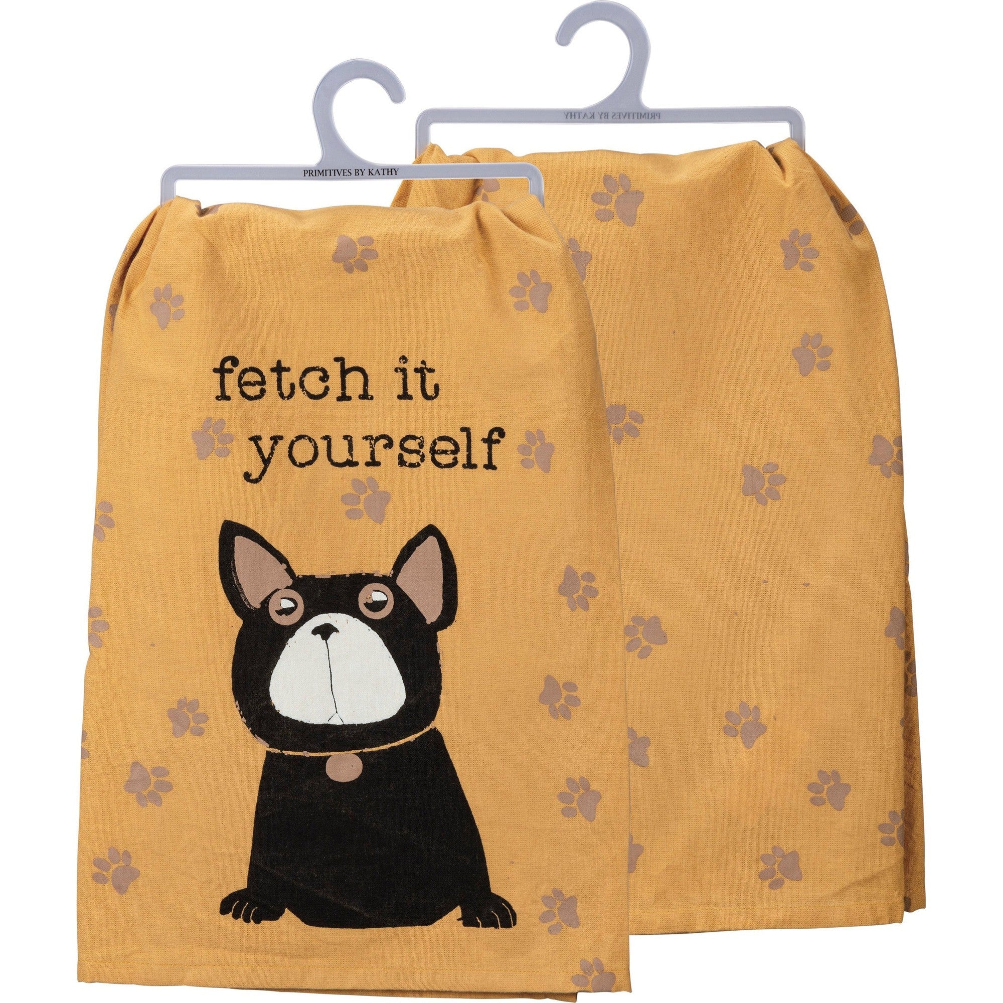 Fetch It Yourself Dog Lover Dish Cloth Towel | 28" Square - Image 5
