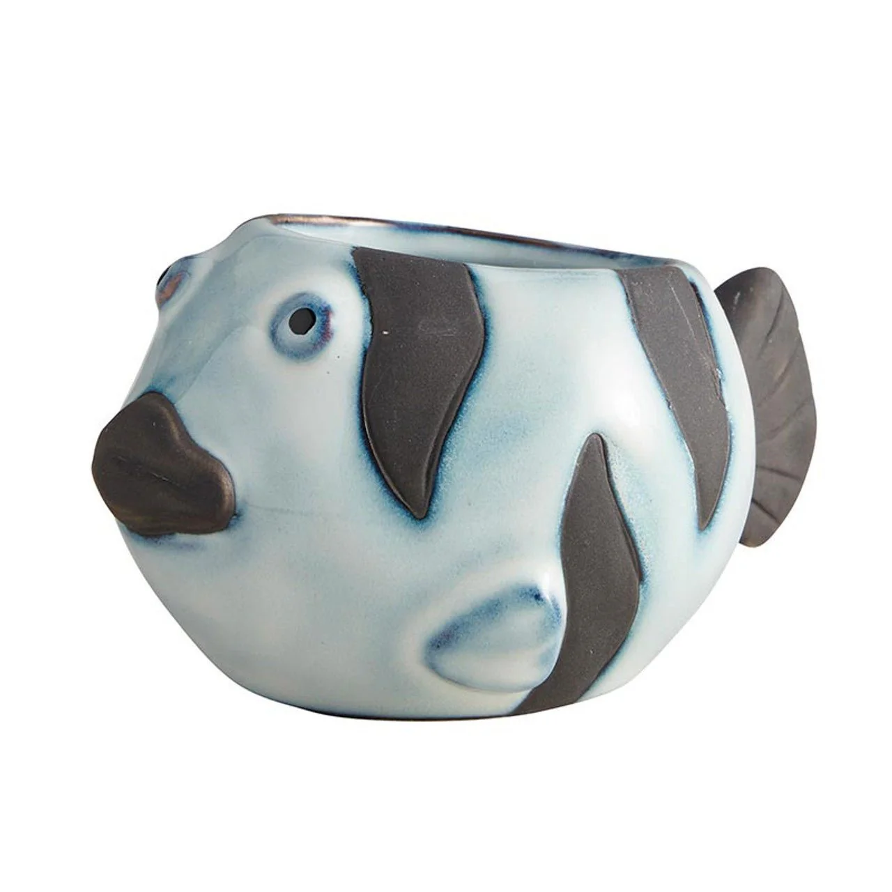 Striped Fish Mini Plant Pot | Succulent Planter | 2.2" Tall - Image 3