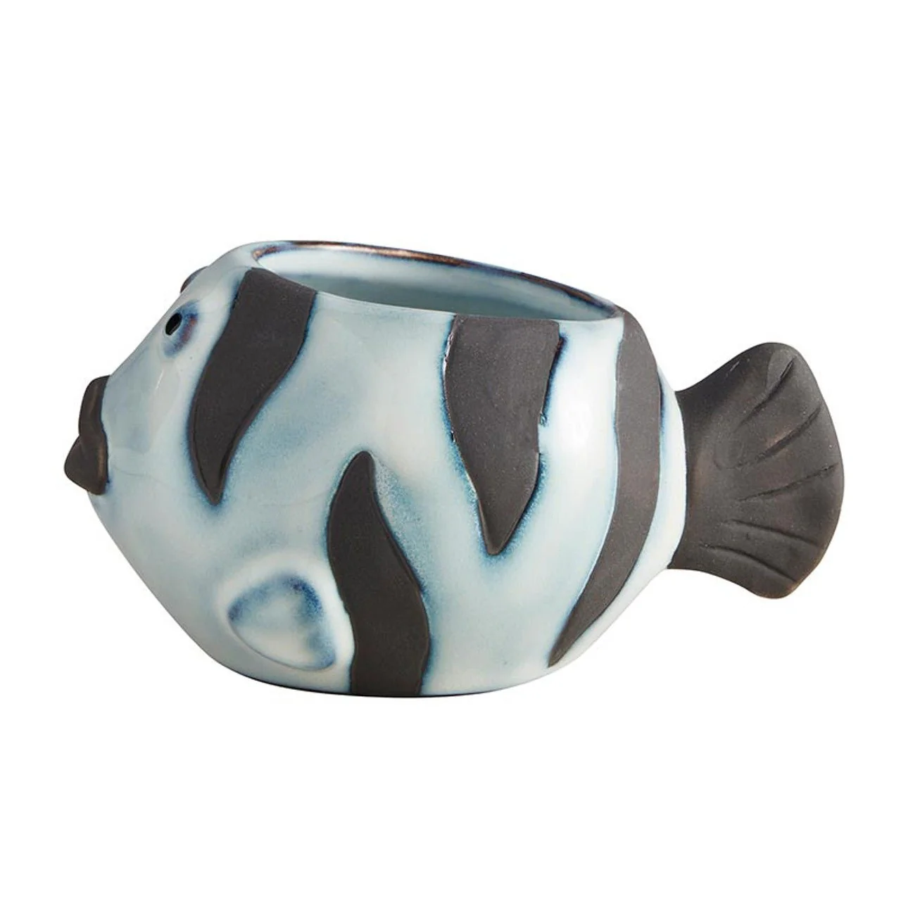 Striped Fish Mini Plant Pot | Succulent Planter | 2.2" Tall - Image 6