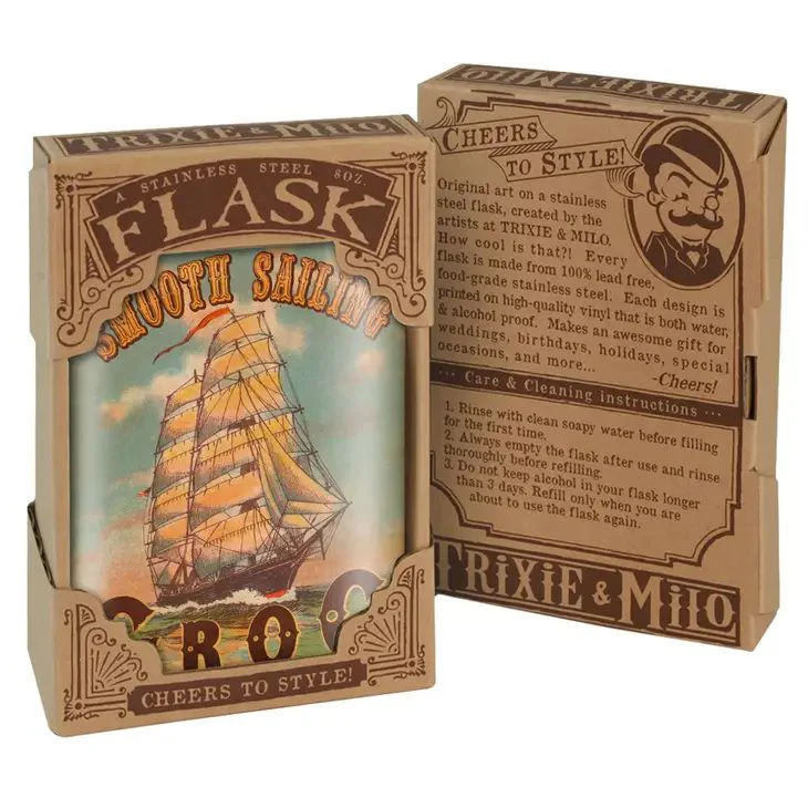 Smooth Sailing Liquor Flask | Lead-Free Stainless Steel - Image 3