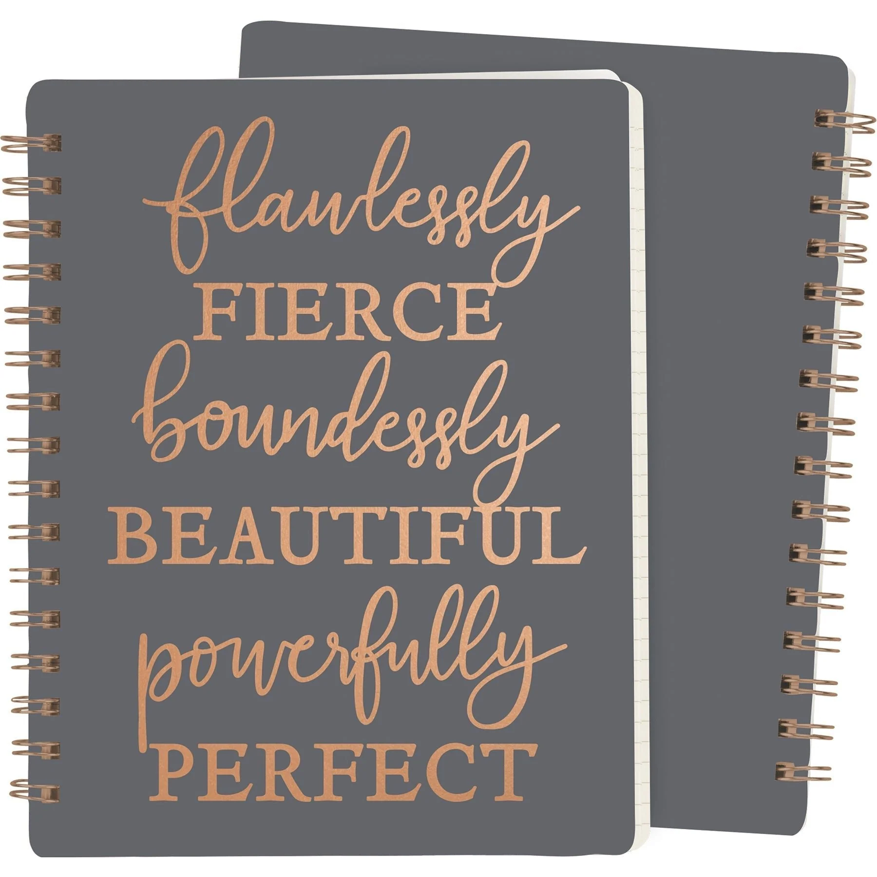 Flawlessly Fierce Spiral Notebook | Foil Lettering | 5.75" x 7.50" | 120 Lined Pages - Image 10