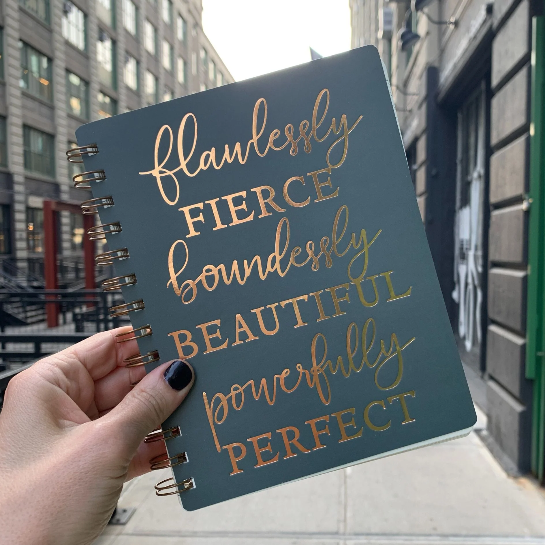 Flawlessly Fierce Spiral Notebook | Foil Lettering | 5.75" x 7.50" | 120 Lined Pages - Image 5