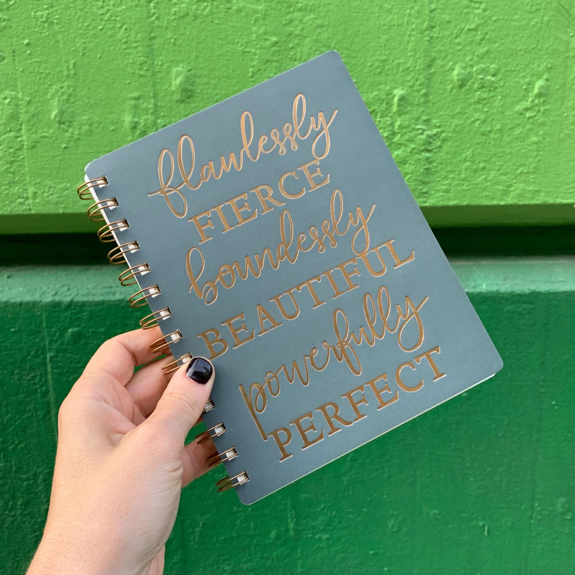 Flawlessly Fierce Spiral Notebook | Foil Lettering | 5.75" x 7.50" | 120 Lined Pages - Image 7