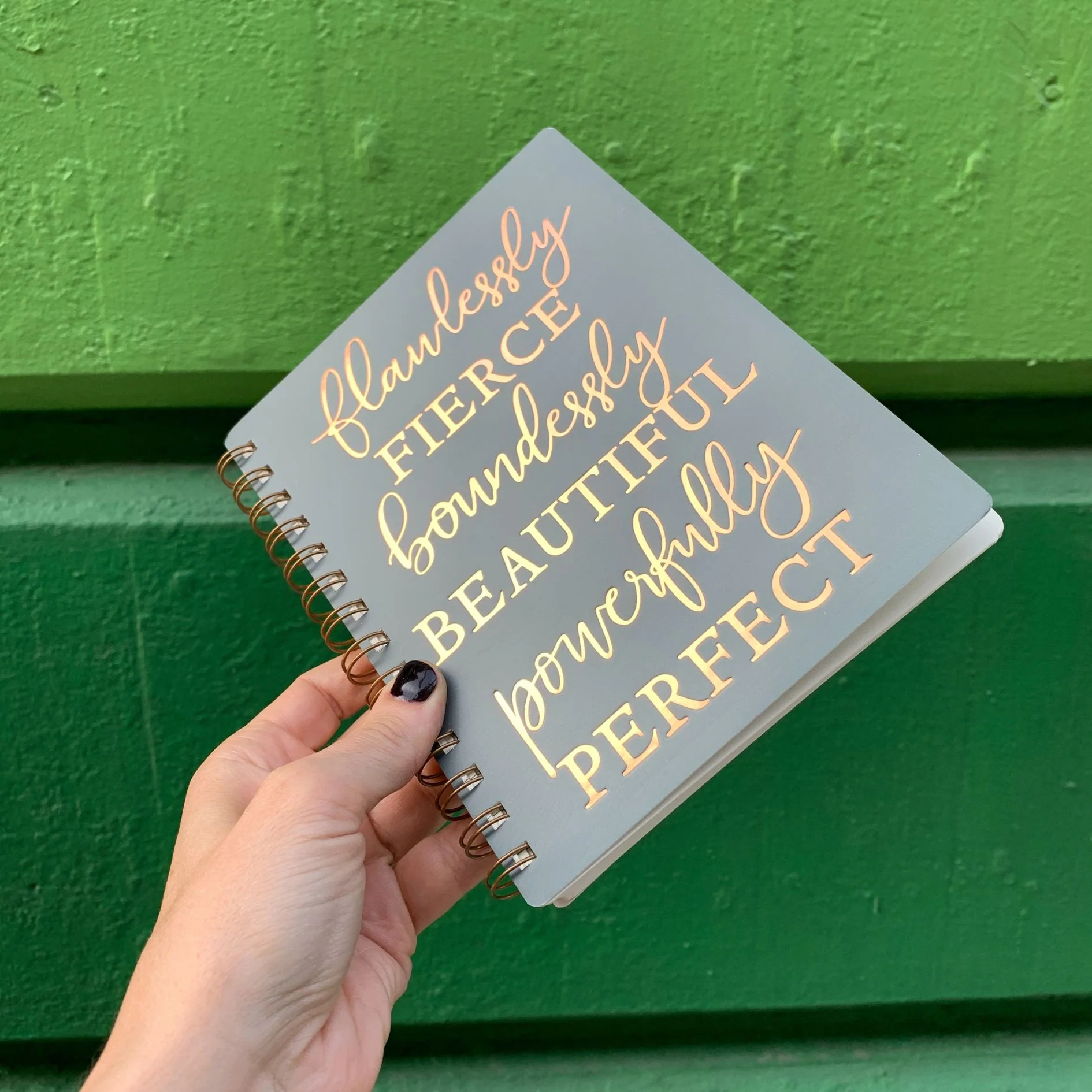 Flawlessly Fierce Spiral Notebook | Foil Lettering | 5.75" x 7.50" | 120 Lined Pages - Image 8