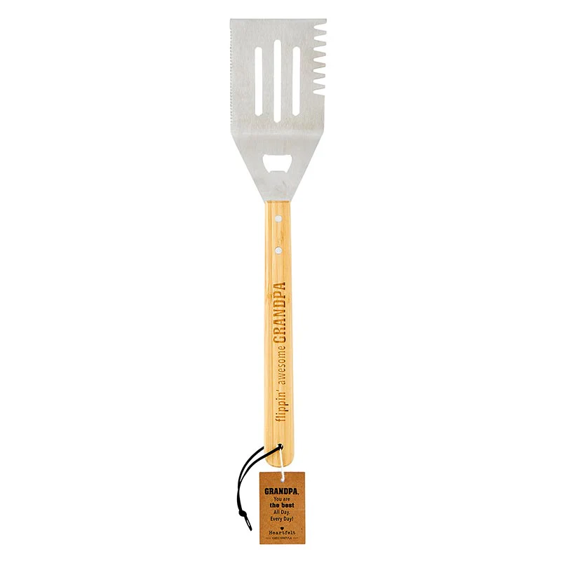 Flippin' Awesome Grandpa Grill Spatula | Bamboo Handle Grilling Tool | Father's Day Gift - Image 3