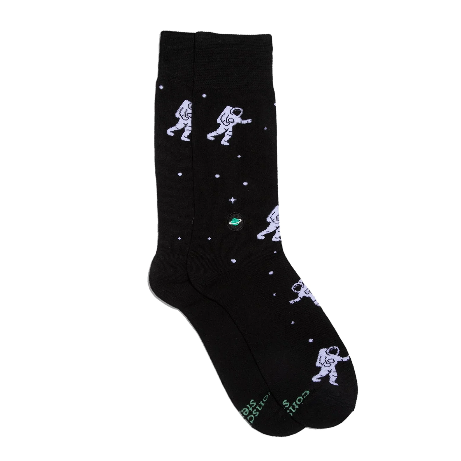 Men's Floating Astronaut Socks That Support Space Exploration | Fair Trade | Fits Men's Sizes 8.5-13 - Image 3