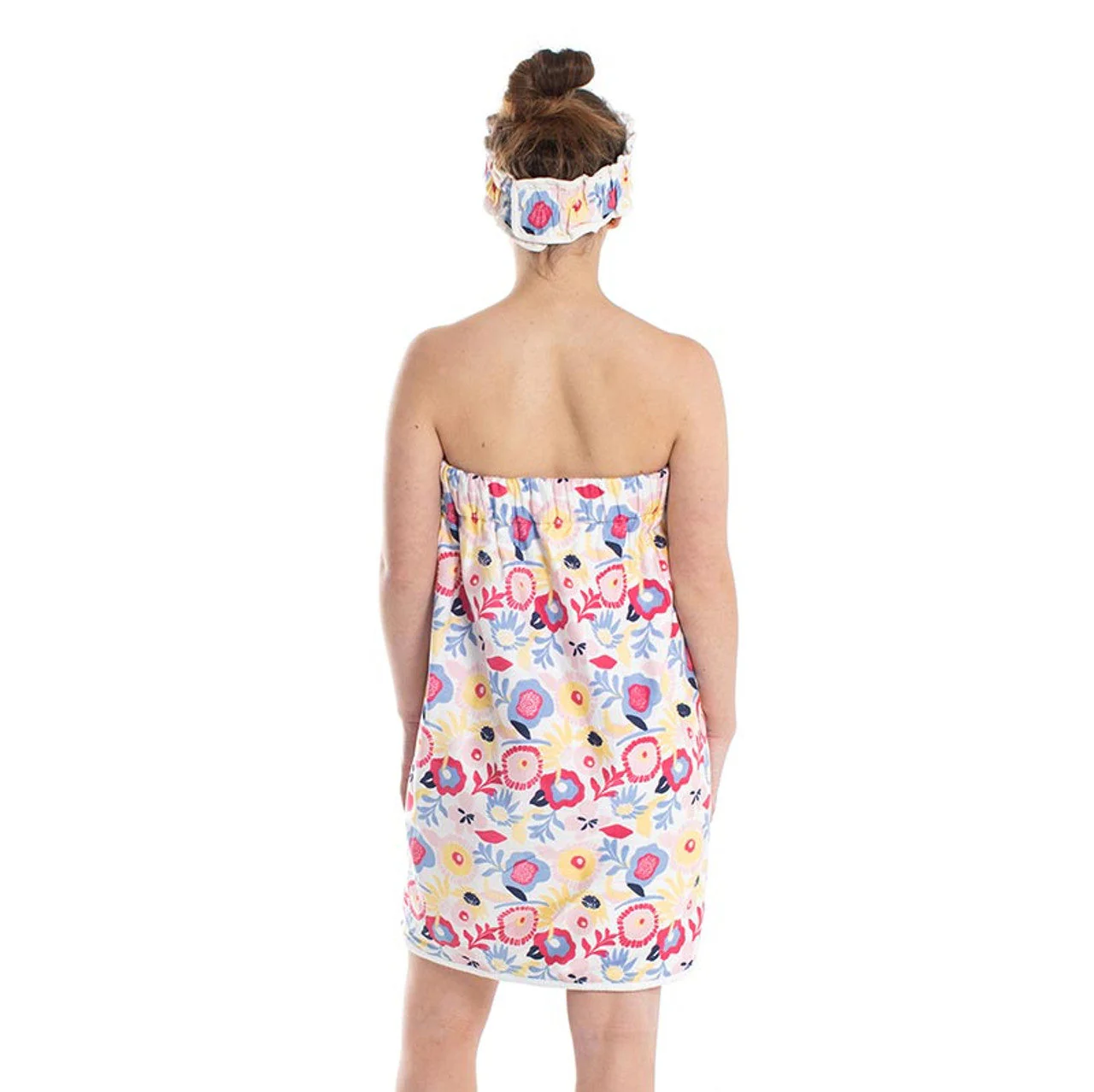 Floral Pop Spa Wrap and Headband Set | Bath Body Towel Shower - Image 7