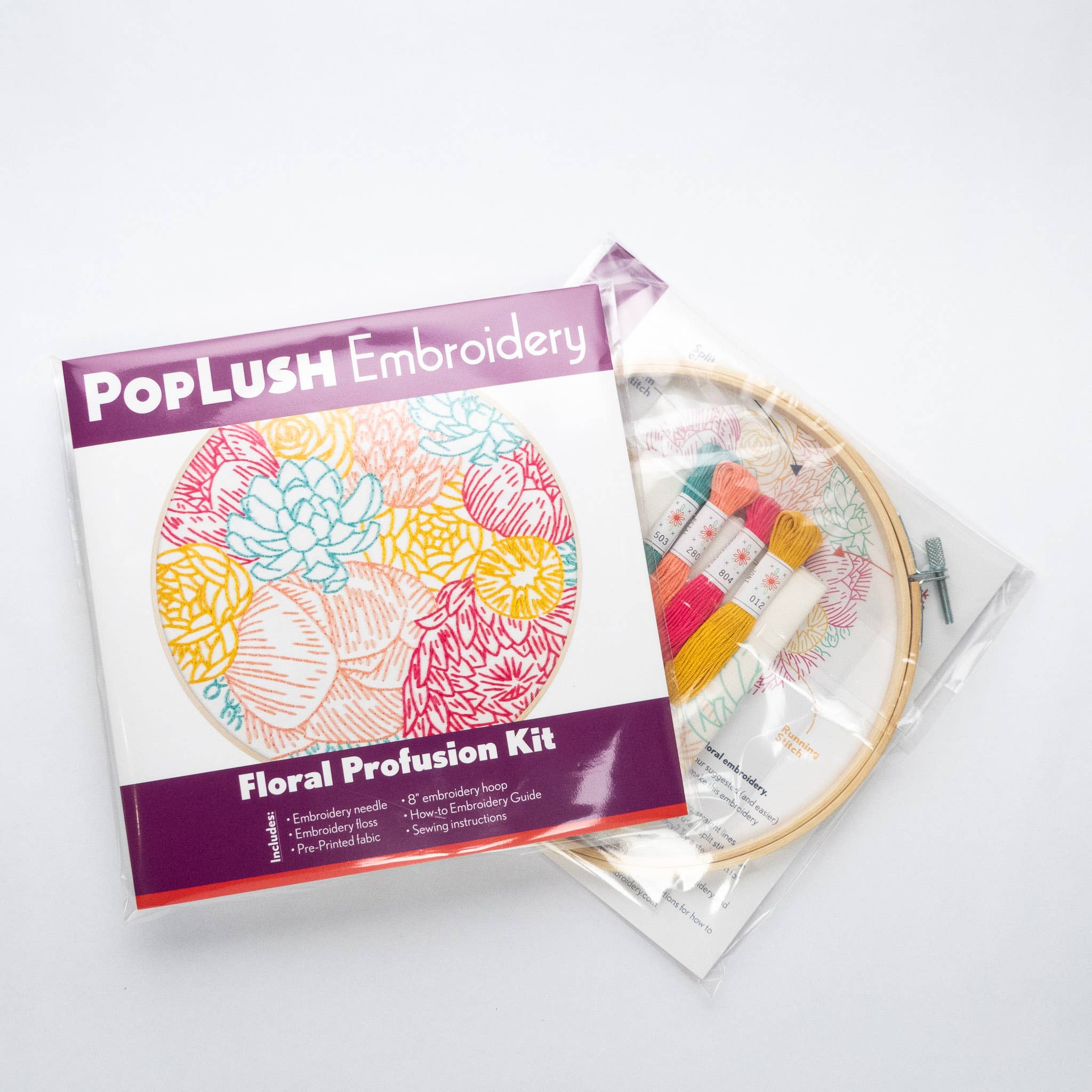 Floral Profusion 8" Embroidery Kit - Image 5