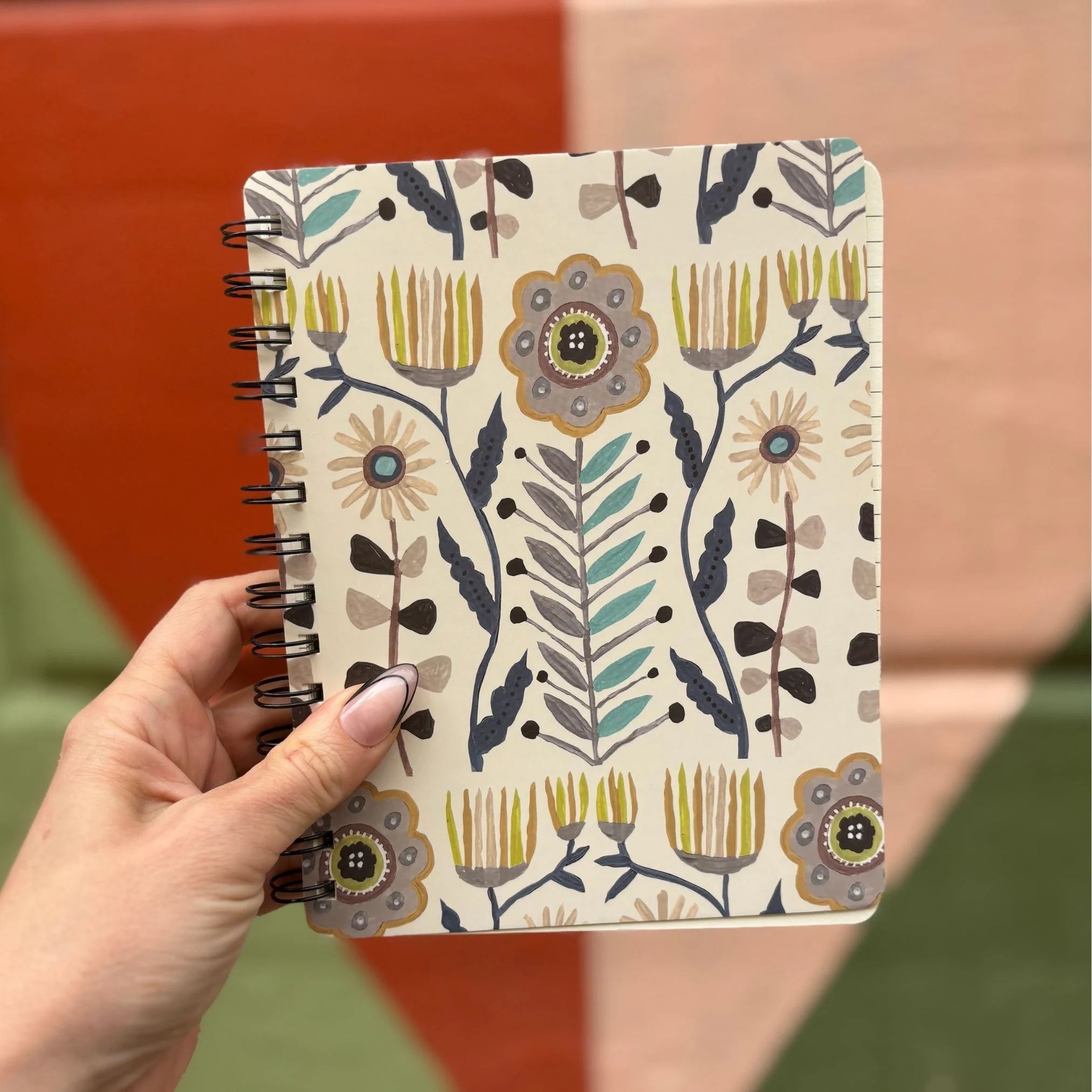Folk Art Socks and Notebook Bundle - Image 8
