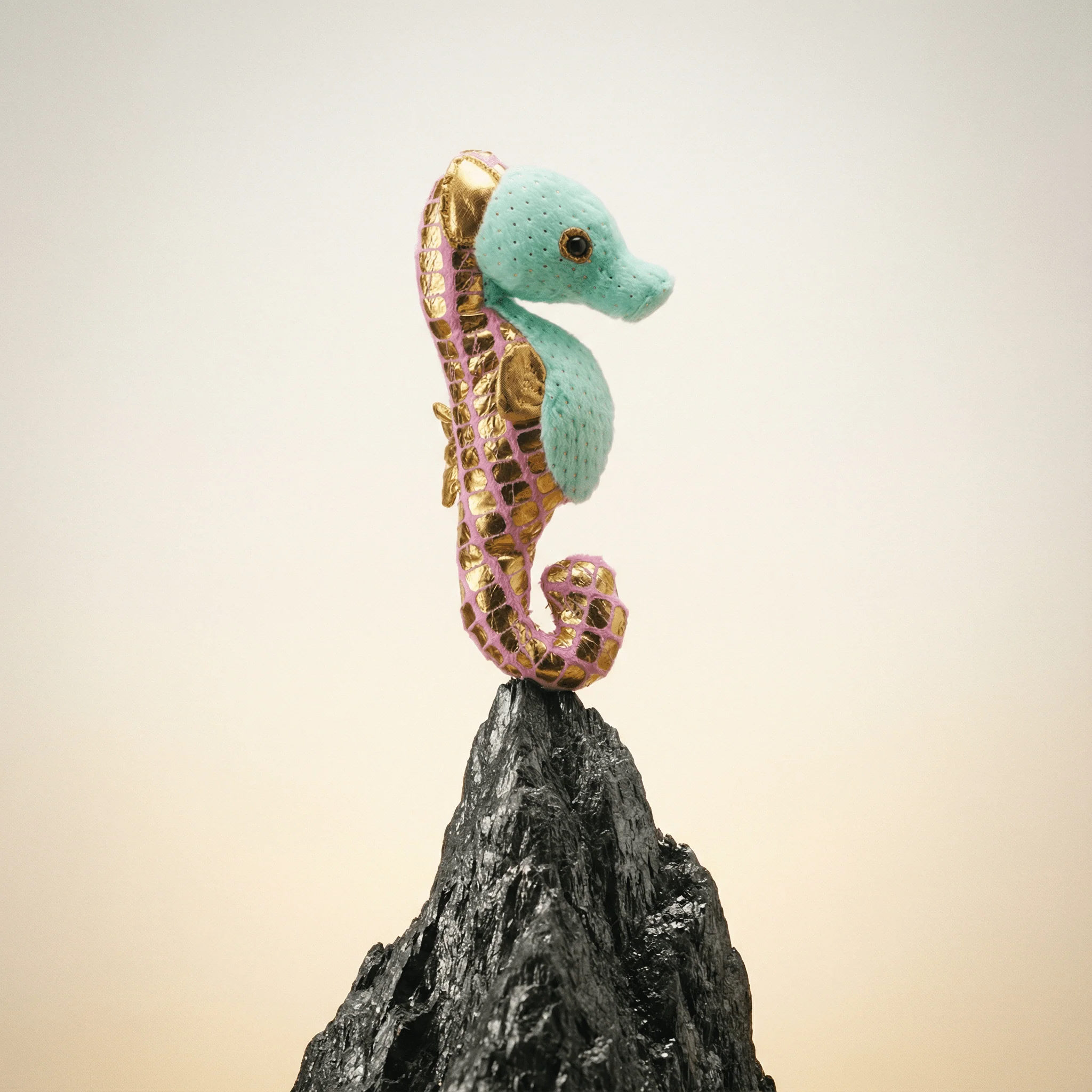 Seafoam Green Seahorse Stuffed Animal 12" | Foilkins Green Seahorse from Wild Republic