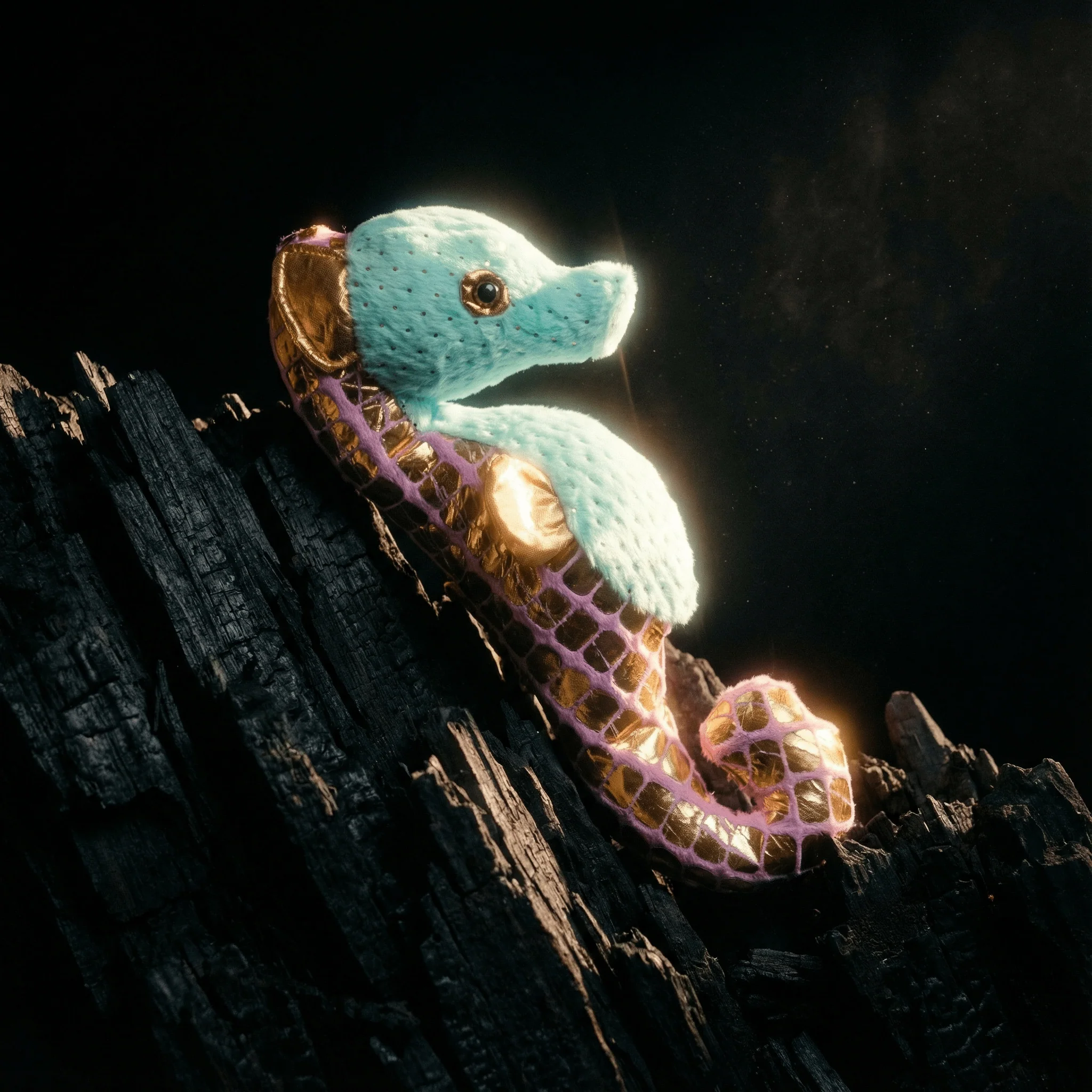 Seafoam Green Seahorse Stuffed Animal 12" | Foilkins Green Seahorse from Wild Republic - Image 3