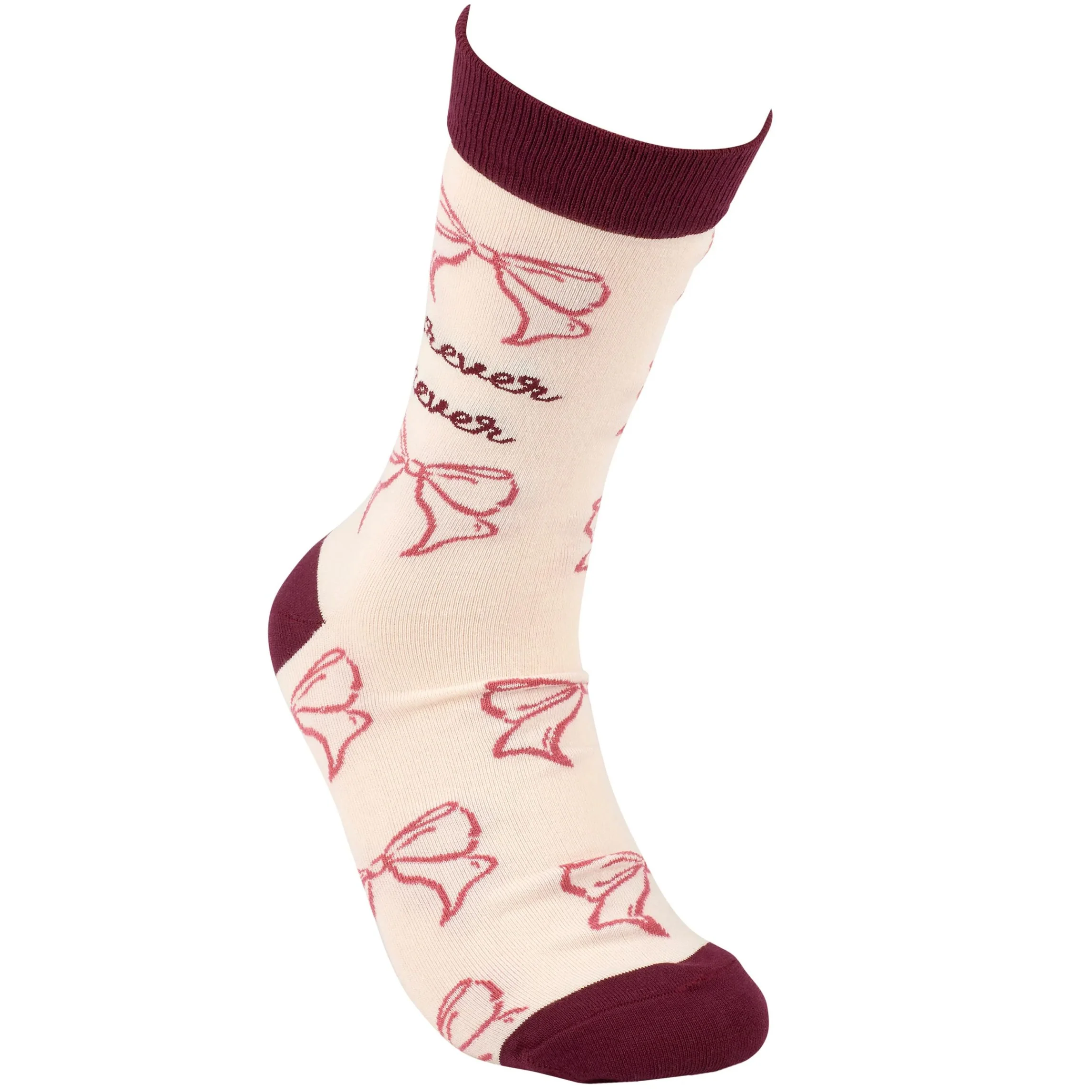 Forever Never Socks | Coquette Bow Crew Socks in Pink - Image 5