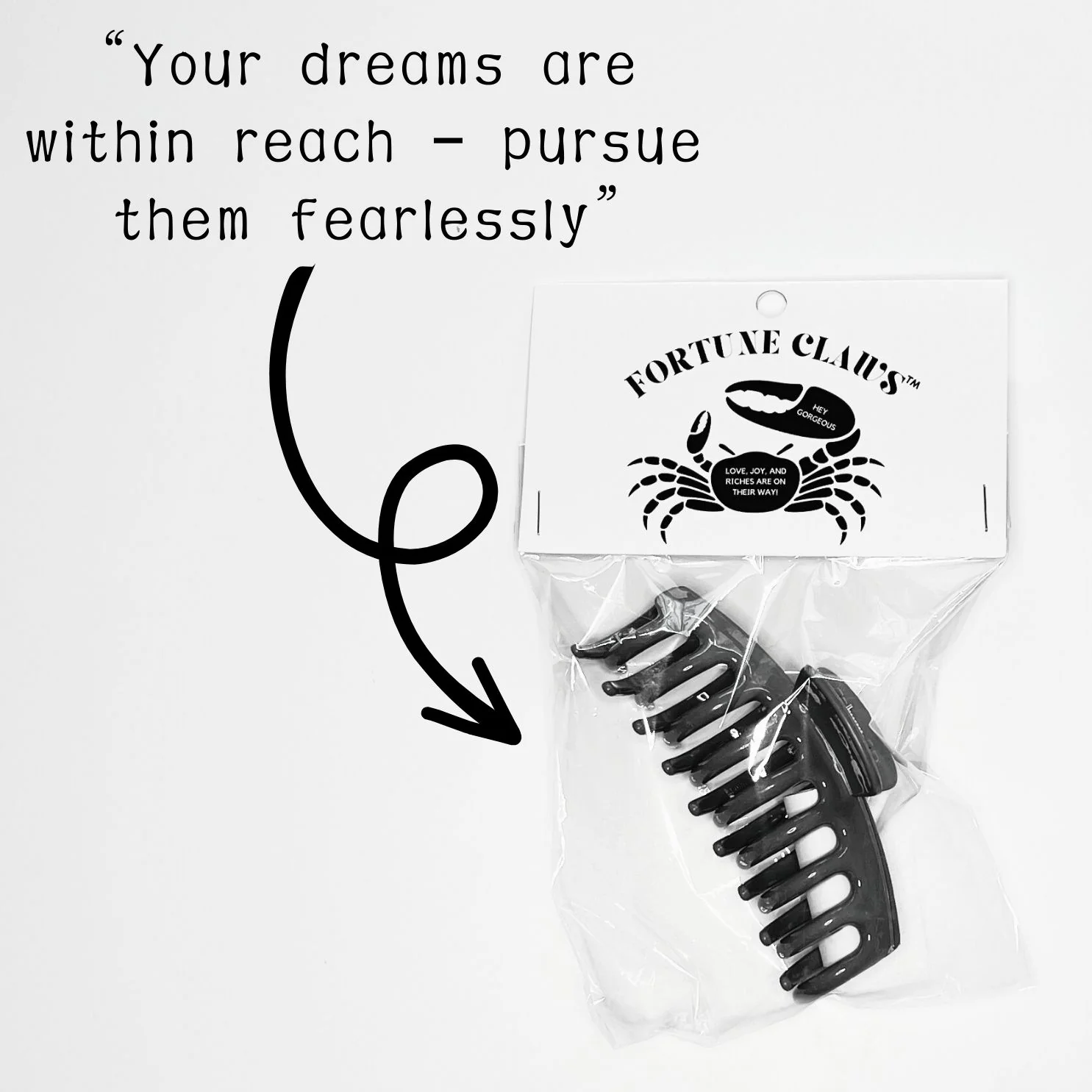 Fortune Claws™ Hair Claws | Unique Fortune Inside | Single or Gift Pack - Image 5