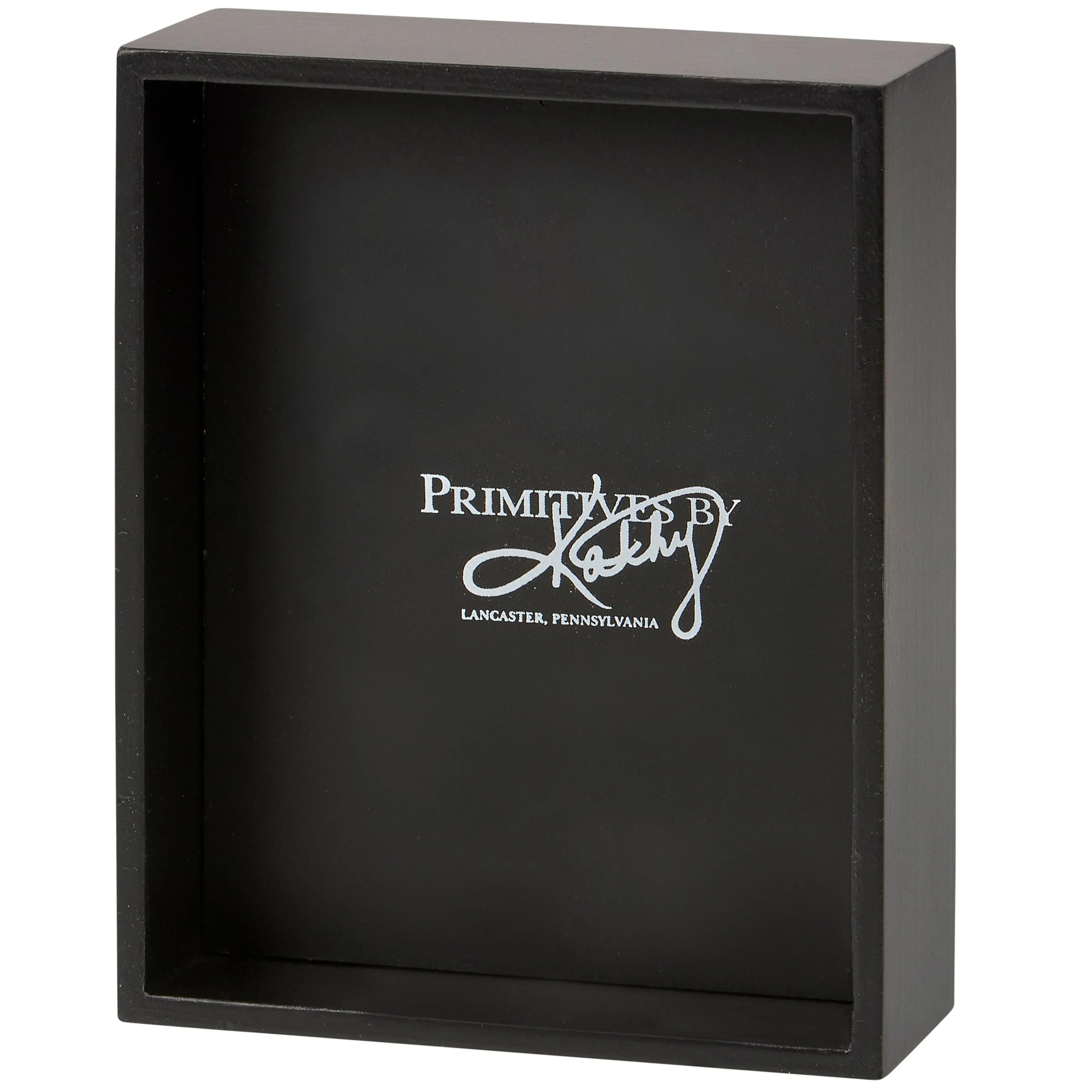 Victorian Fox Inset Box Sign | Black Wood | 4.75" x 6" - Image 2