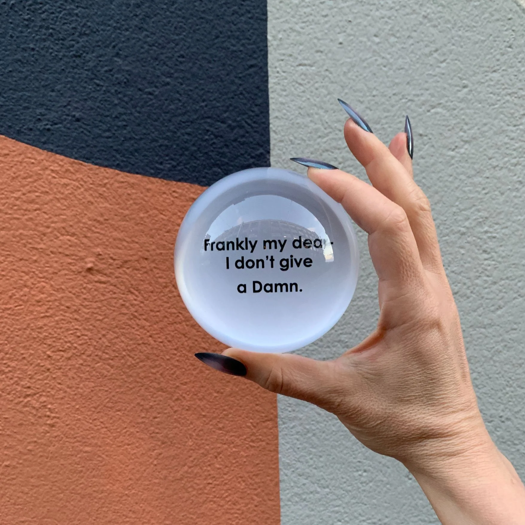 Frankly My Dear I Don't Give A Damn Glass Dome Paper Weight | Paper Document Holder - Image 6
