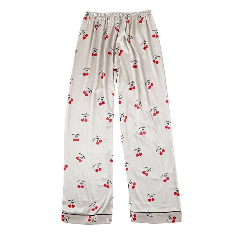 Mon Cheri Cherries Full Length Pajama Set [Available in XL Only] - Image 3