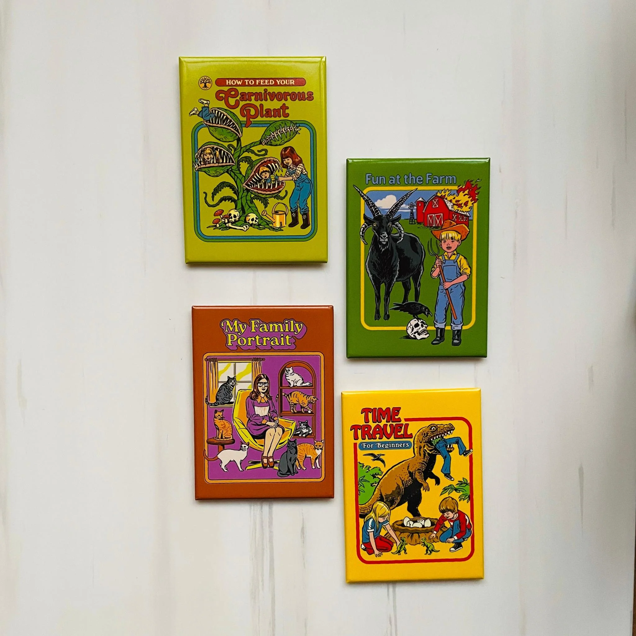 Fun At the Farm Rectangular Magnet | Magnetic Surface Fridge Decor Art by Steven Rhodes | 2.5" X 3.5" - Image 4
