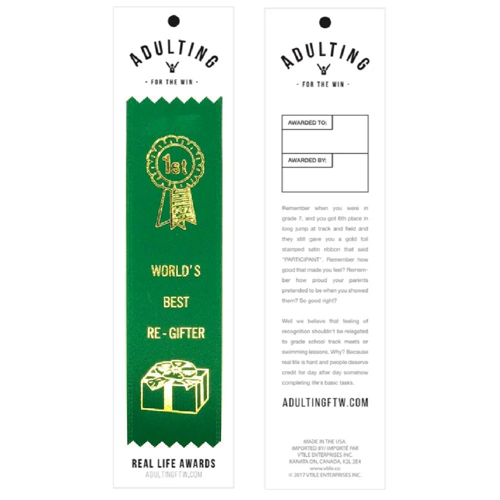 Funny Award Ribbons on Gift Cards | 15+ Styles - Image 35