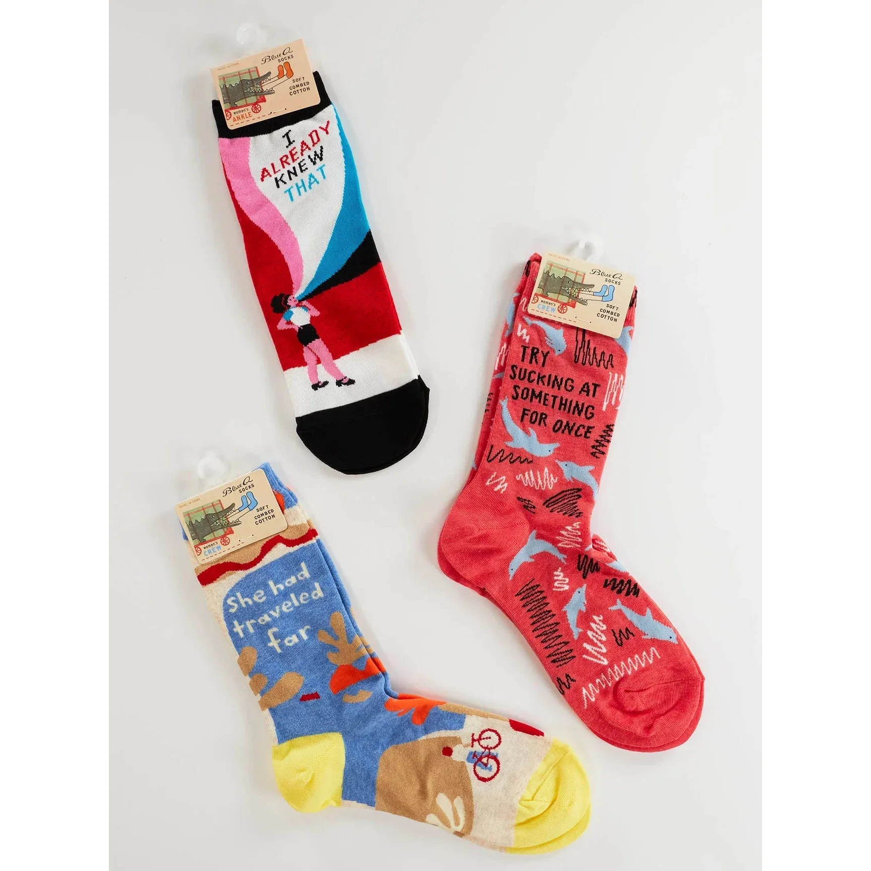 Anti-Mansplaining I Already Knew That Women's Ankle Socks | BlueQ at GetBullish - Image 7