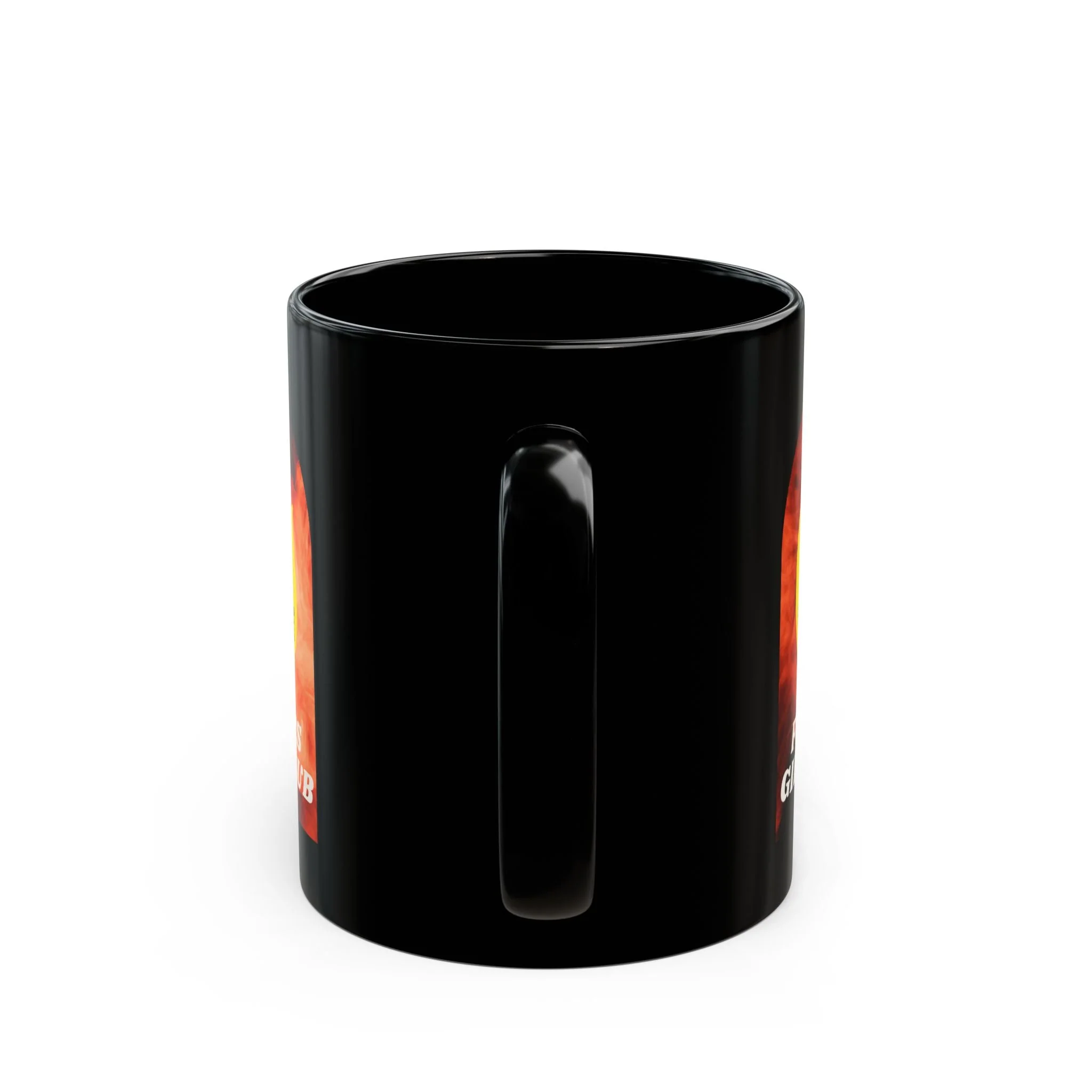 Furious Girls Club 11oz Black Mug | Feminist Resist Flames Coffee Mug - Image 7